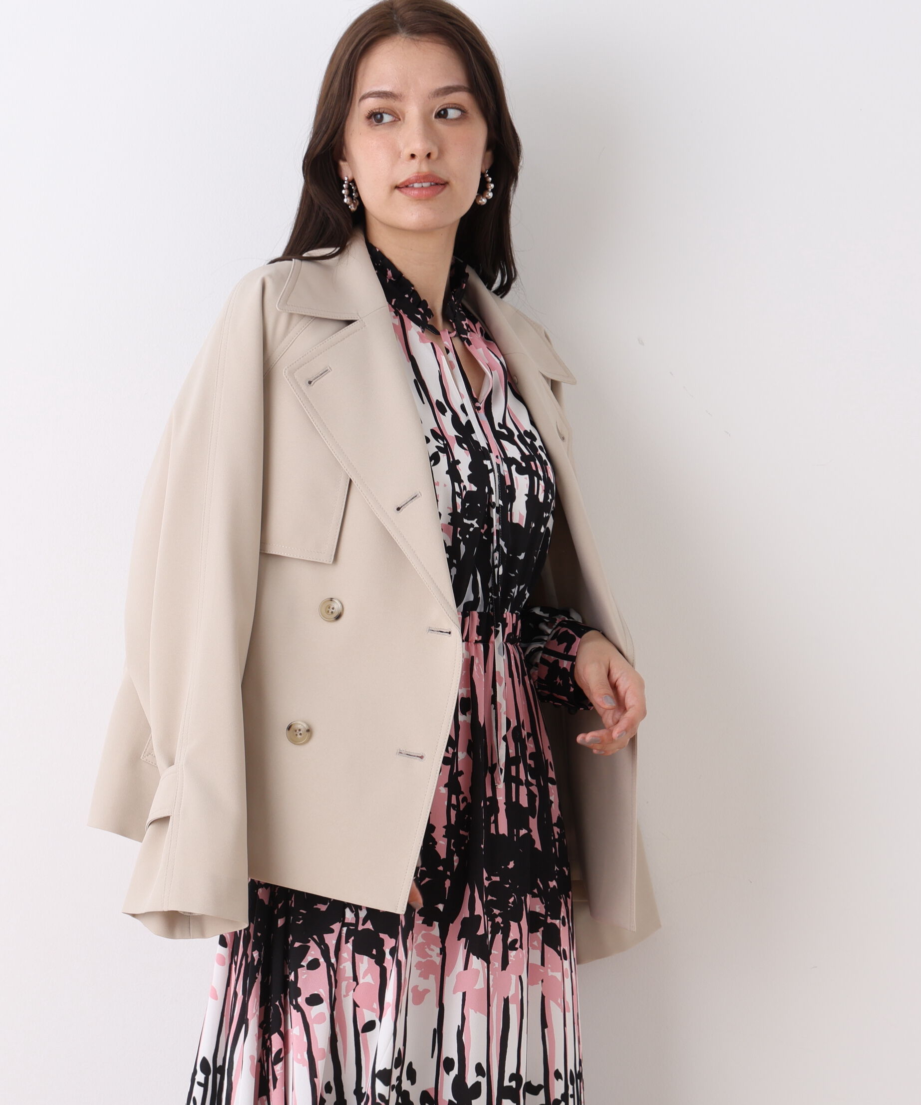  「ソフトオックスショートトレンチコート」|その他|