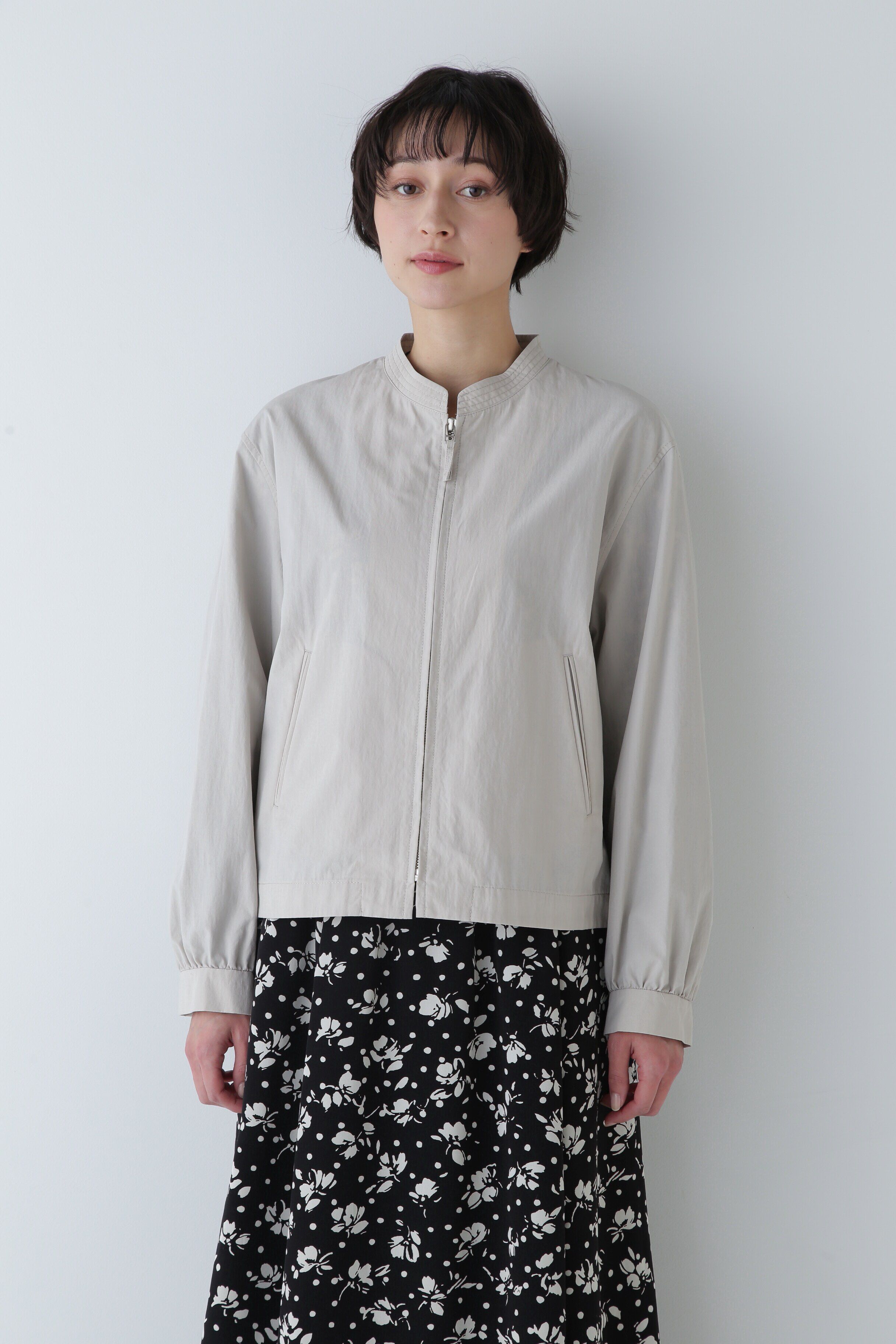  「◆ノーカラーショートブルゾン」|ブルゾン・スタジャン|