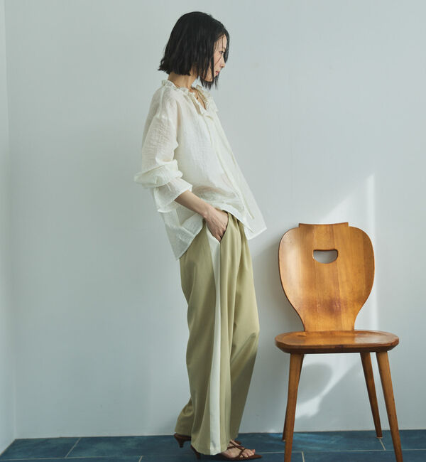 Doux archives「サイドラインタックパンツ」|チノ|