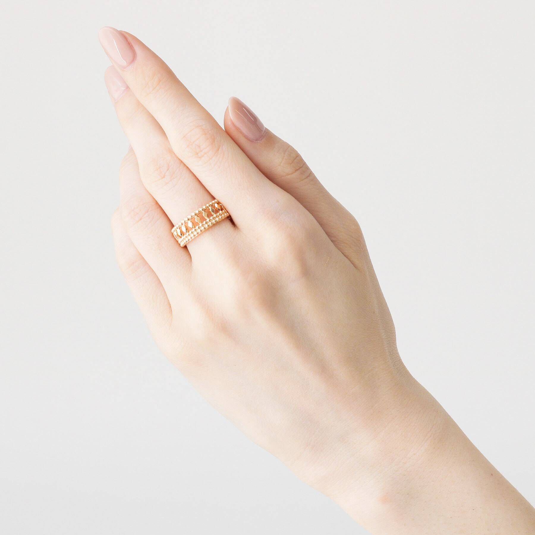 COCOSHNIK「K10切子&times;ミル リング」|リング|