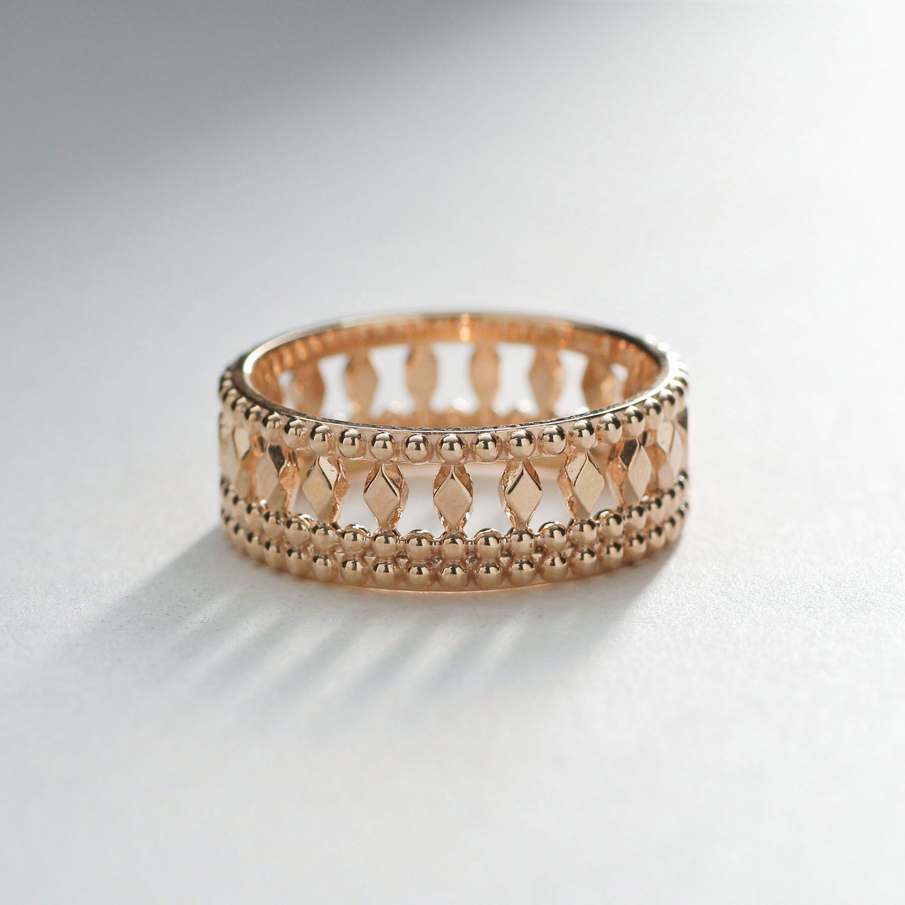 COCOSHNIK「K10切子&times;ミル リング」|リング|