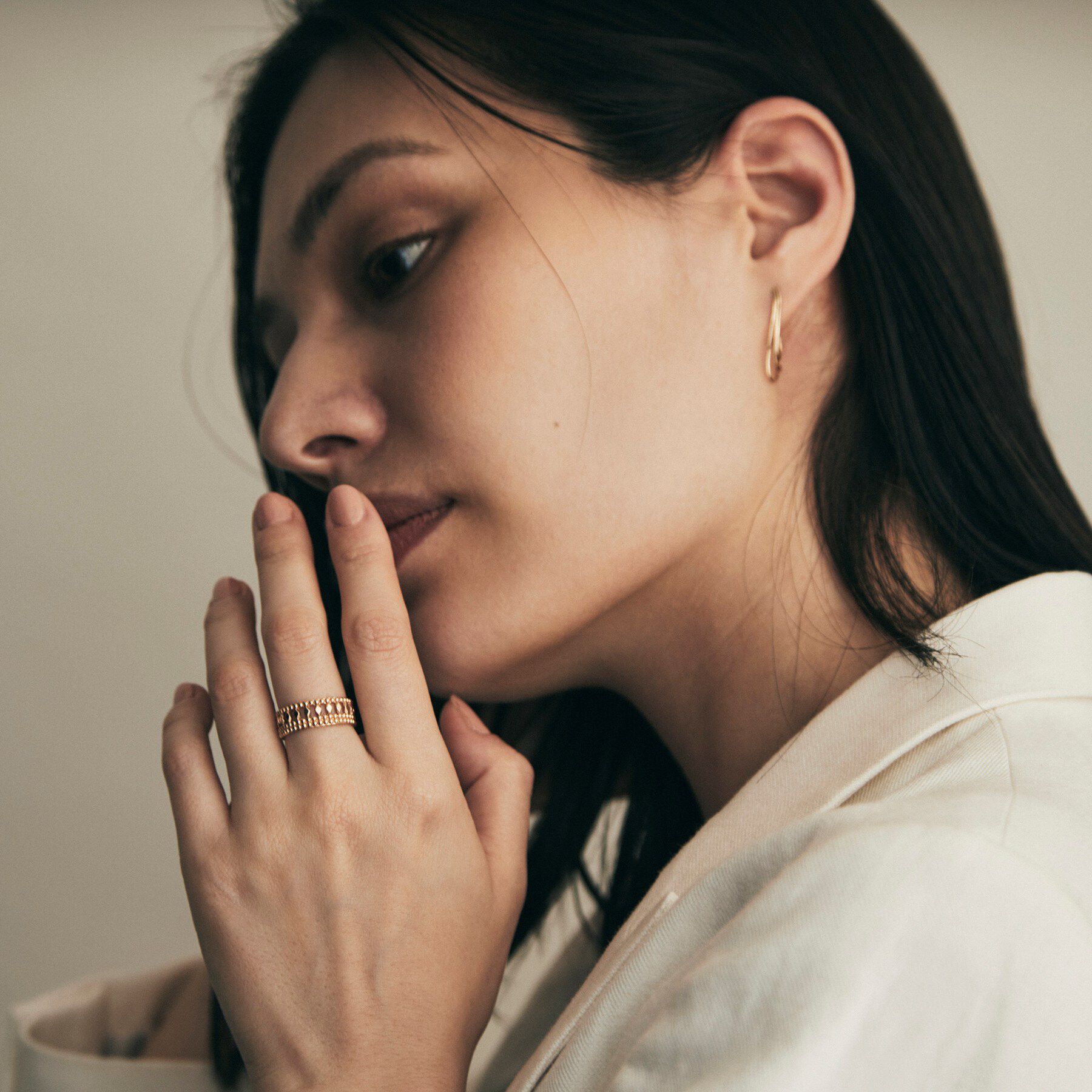 COCOSHNIK「K10切子&times;ミル リング」|リング|