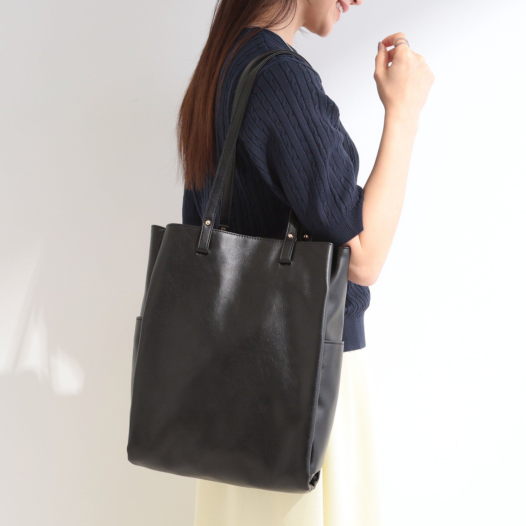 SHOO･LA･RUE「タテナガ収納トートバッグ」|トートバッグ|