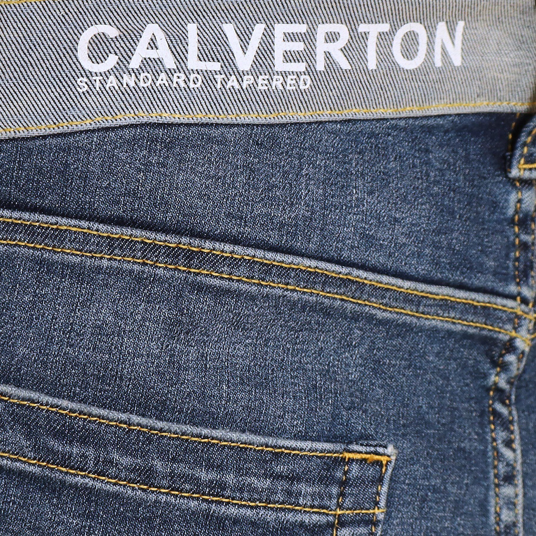 Dessin「【ユニセックス・洗える】テーパードストレッチデニム」|デニム|