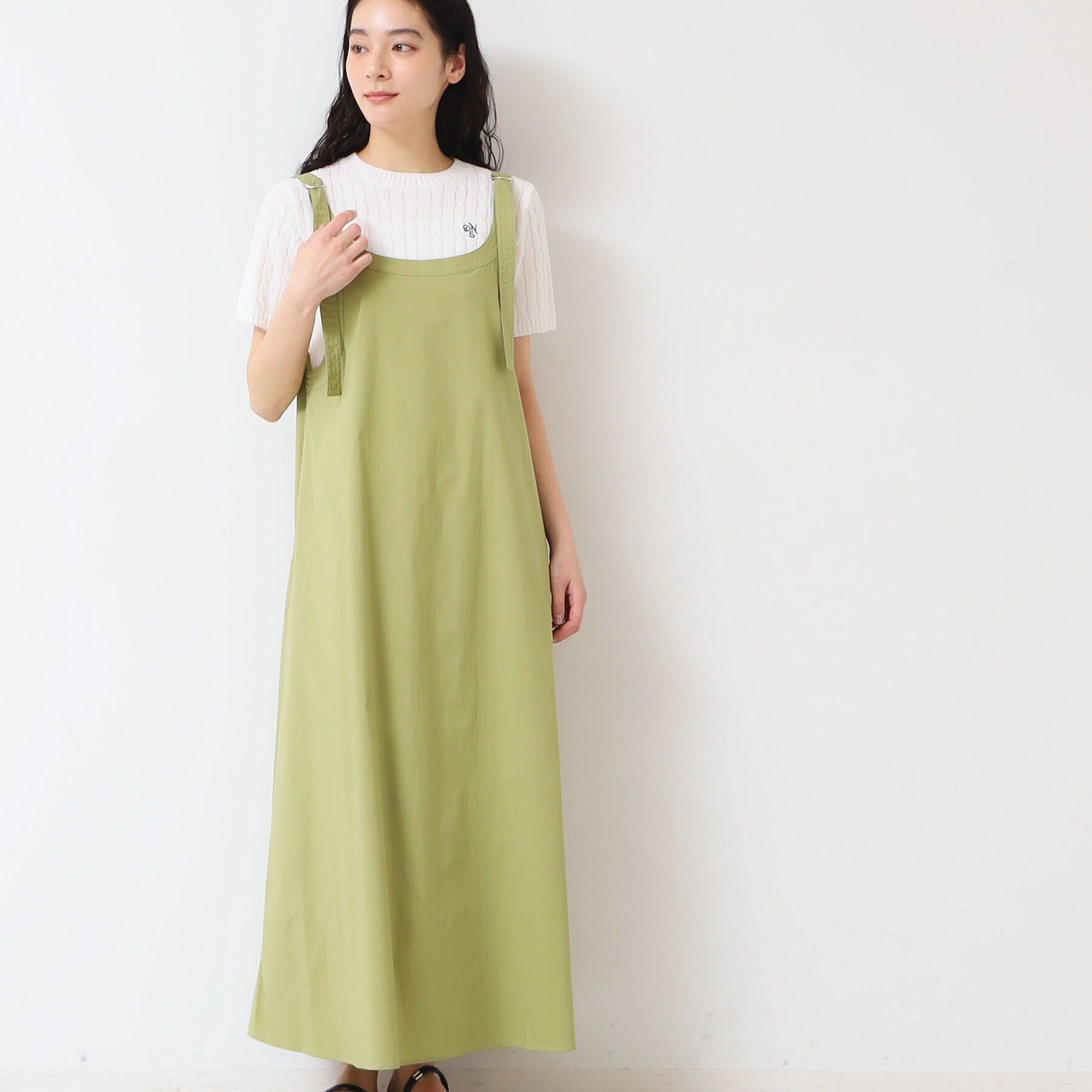 Dessin「【洗える】ベルト付きキャミワンピース」|ワンピース|