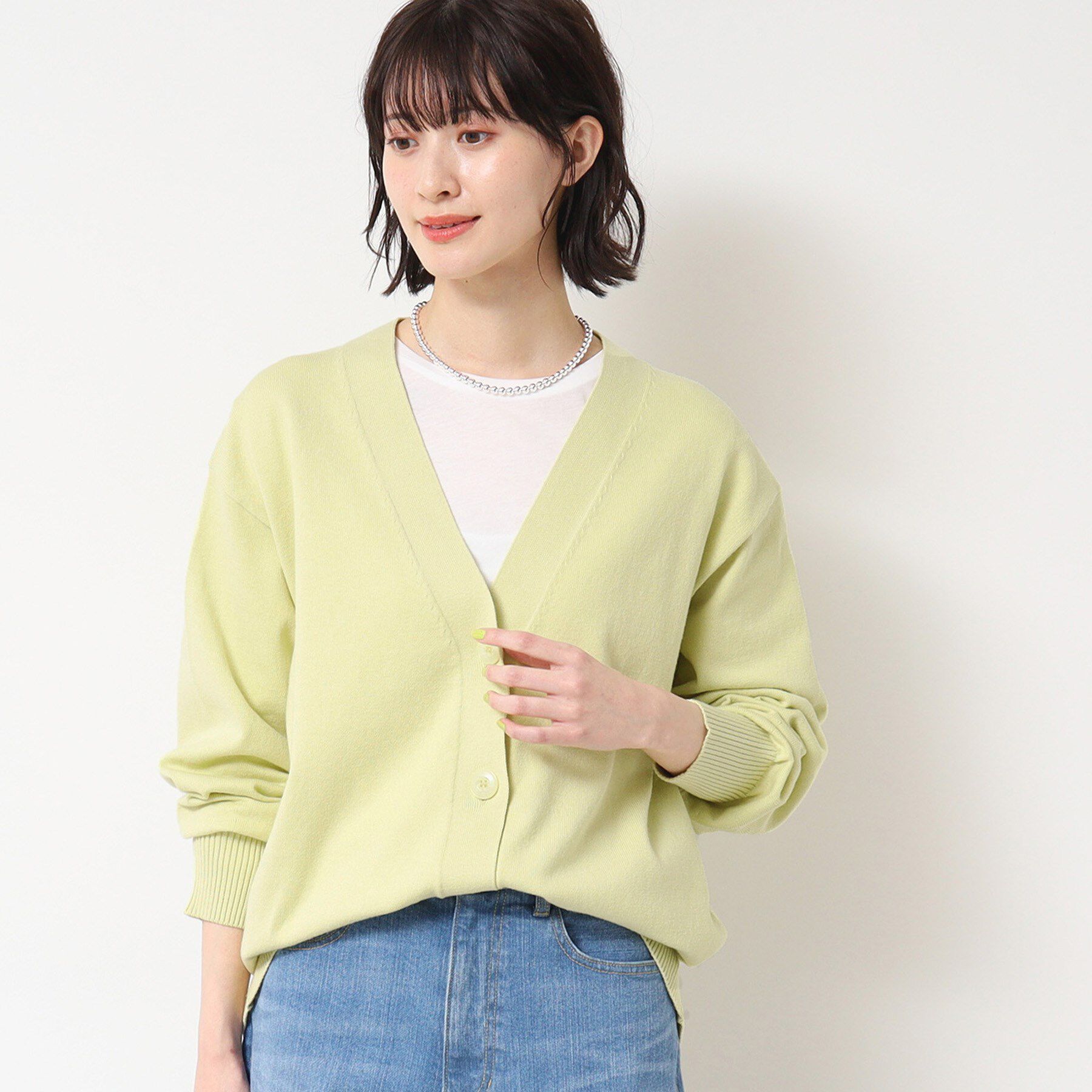 Dessin「【洗える】オーバーシルエットVネックカーディガン」|カーディガン|