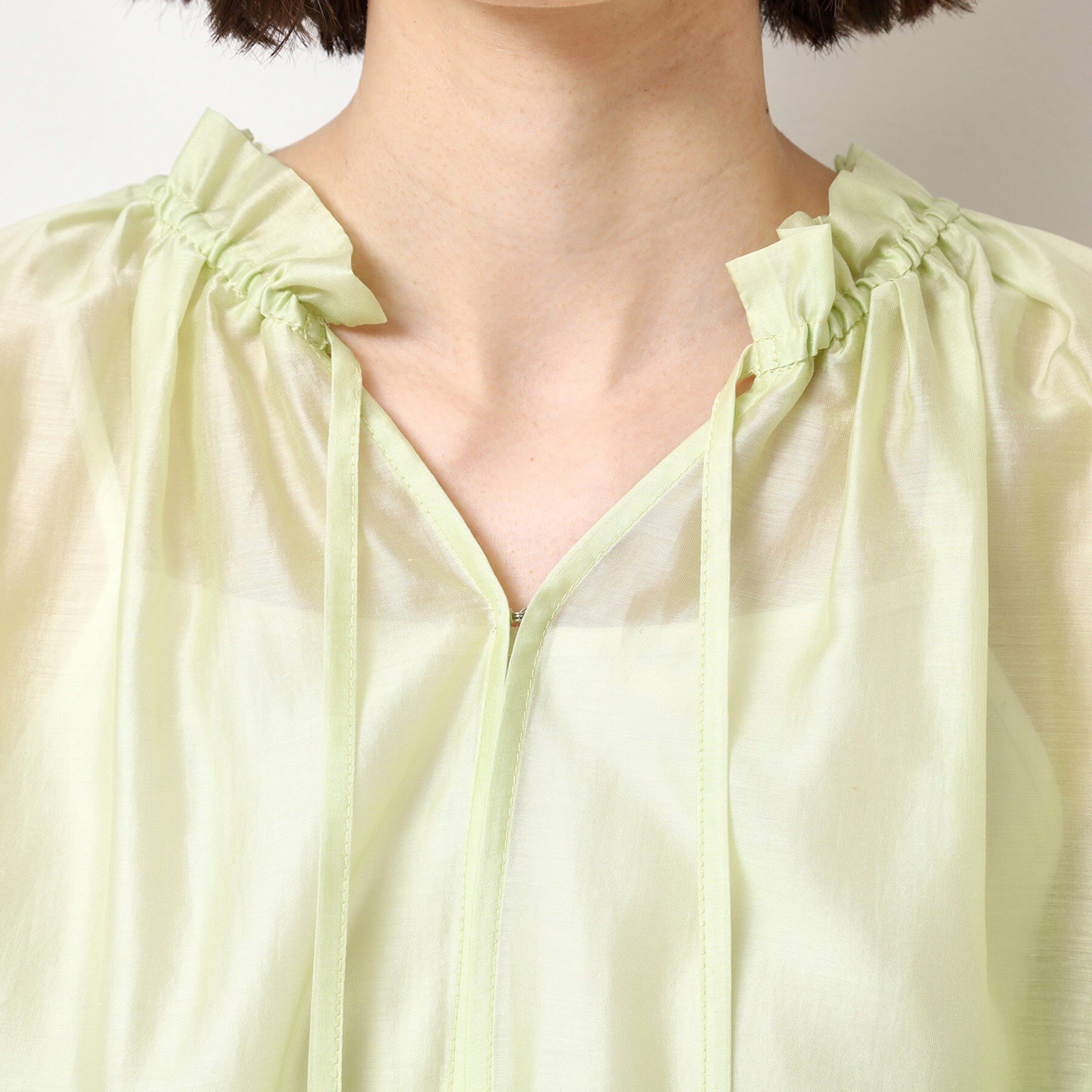 Dessin「【洗える】フリルリボンブラウス」|シャツ・ブラウス|