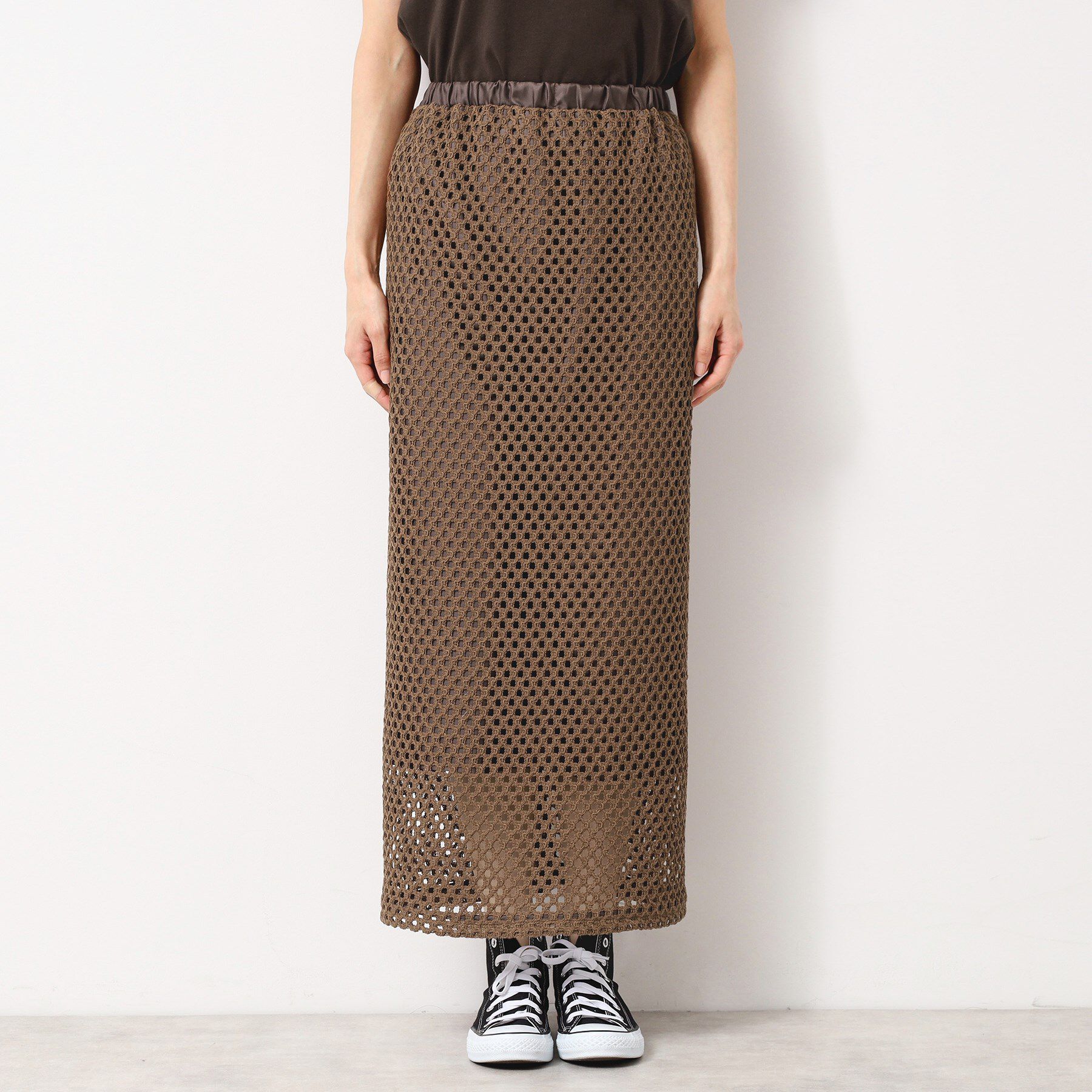 Dessin「【セットアップ可能・洗える】メッシュレーススカート」|スカート|