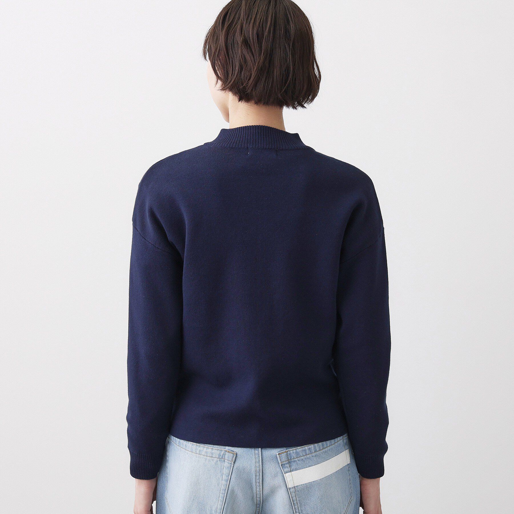 Dessin「【洗える】ジップニットカーディガン」|カーディガン|