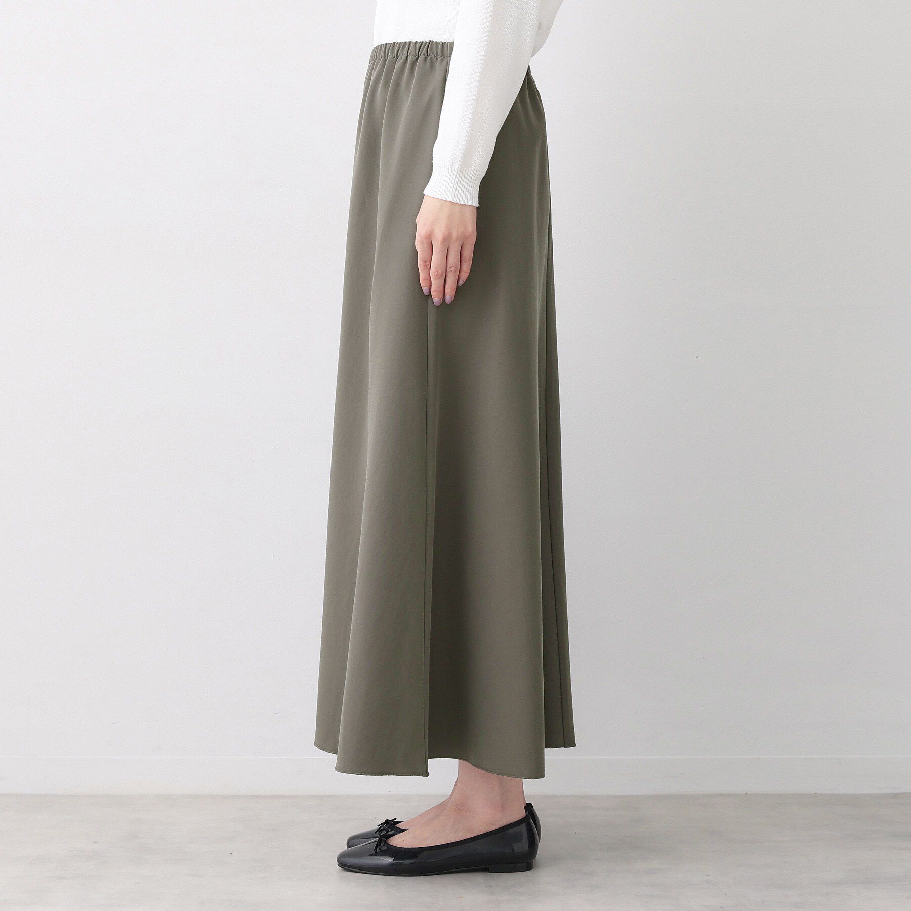 Dessin「【ウエストゴム/洗える】フィブリルソフトAラインスカート」|スカート|