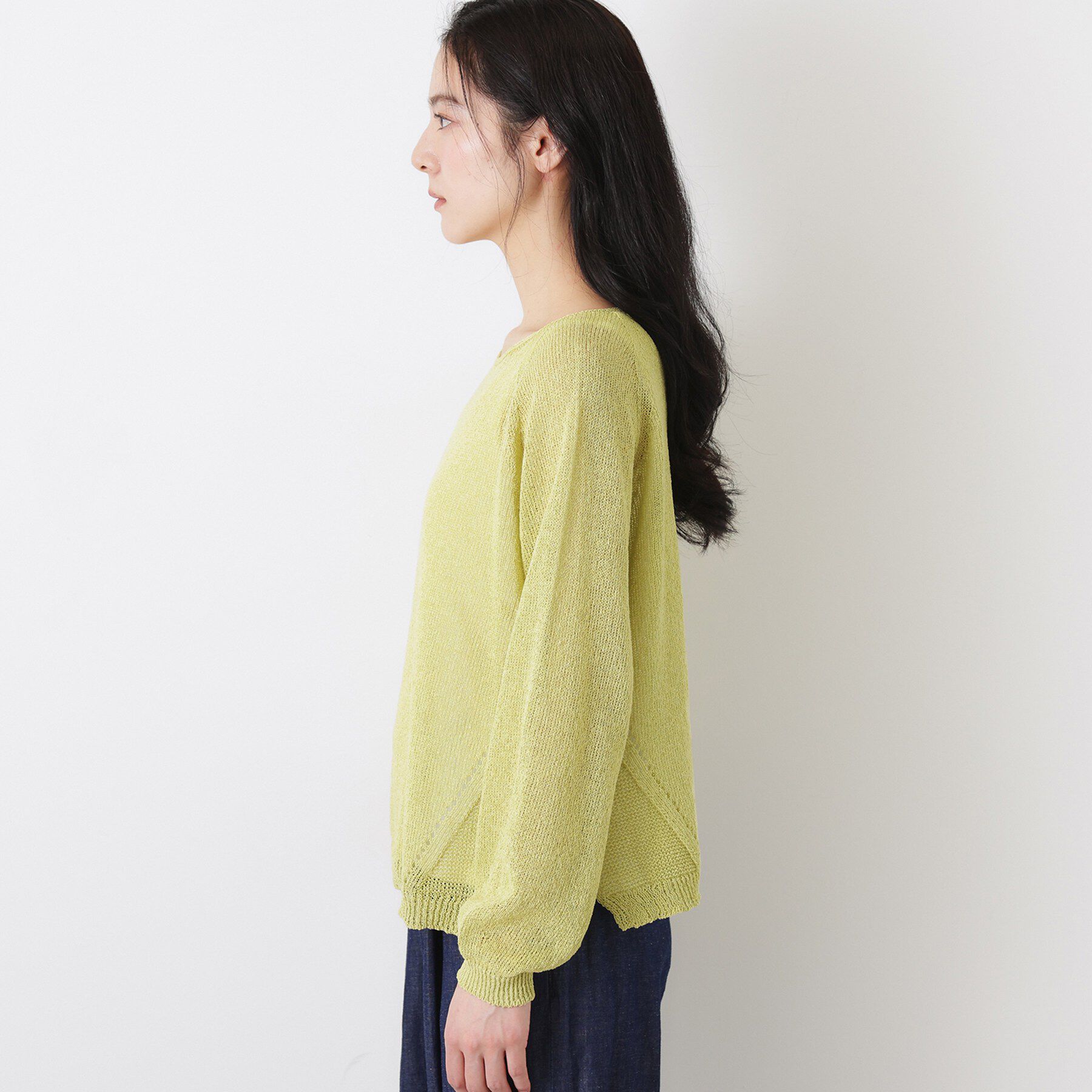 Dessin「【洗える】透かし編みデザインニット」|ニット・セーター|