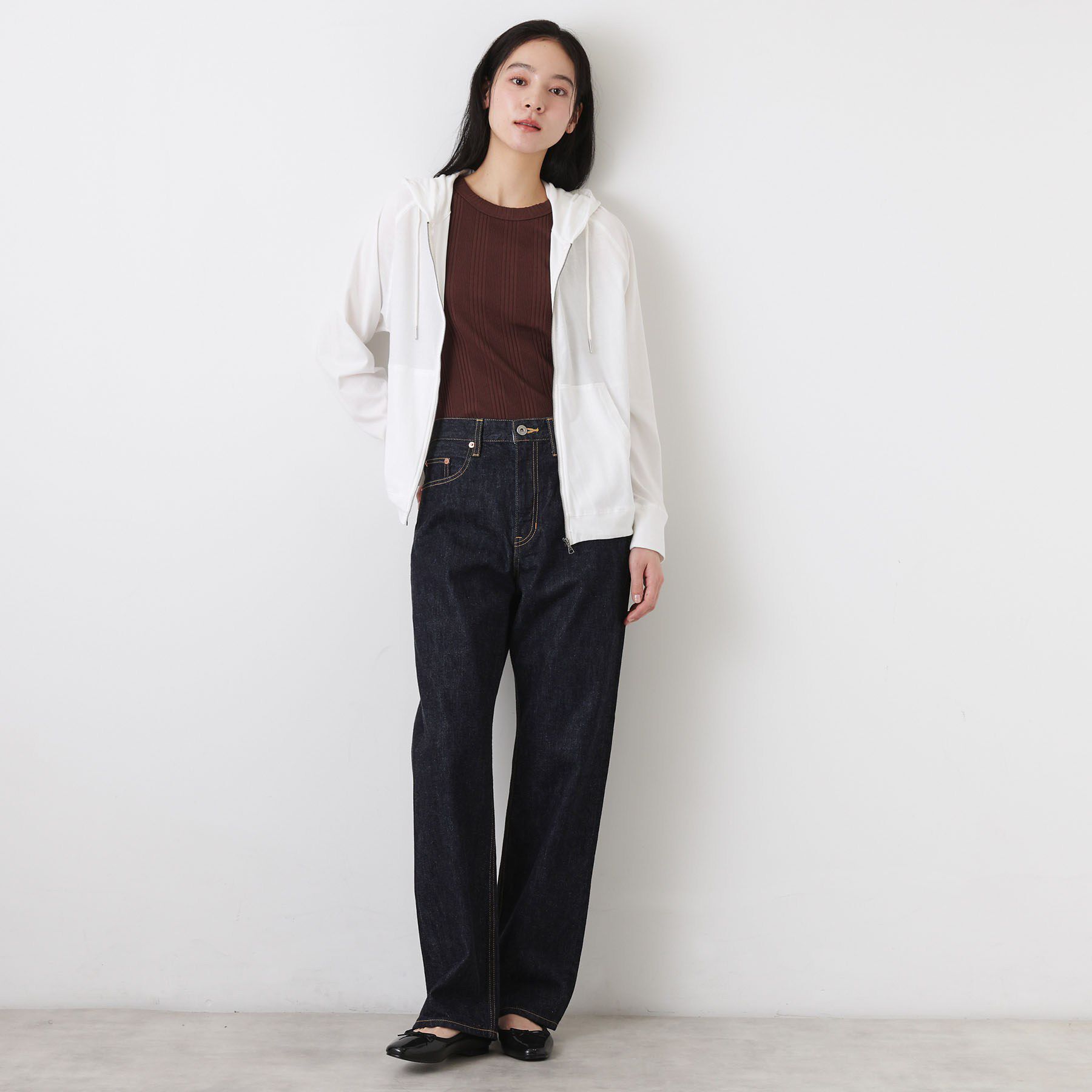 Dessin「【ユニセックス/洗える】ドライタッチコットンジップパーカー」|パーカー|