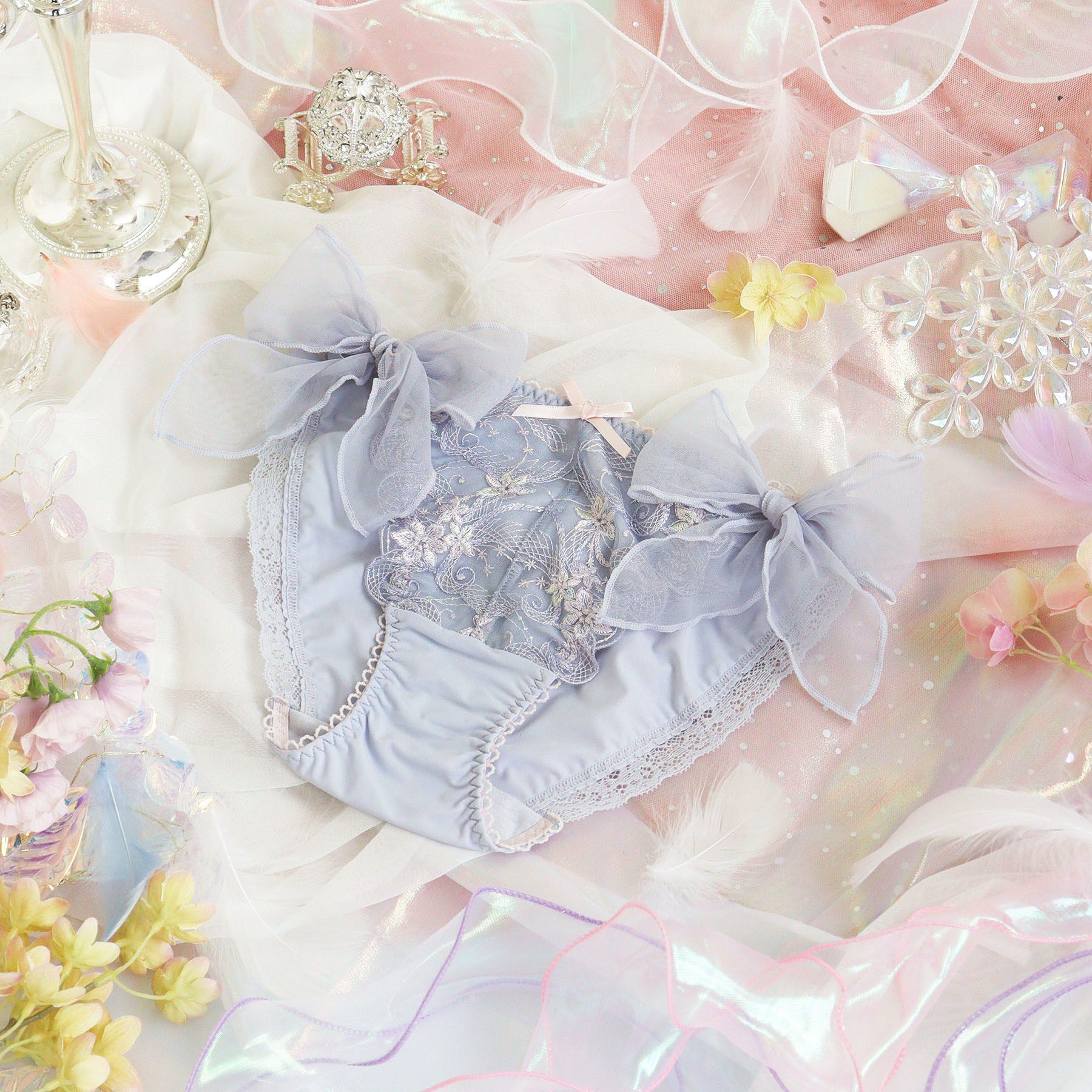 Risa Magli「コリンナ リボンショーツ」|インナー|パープル(083)