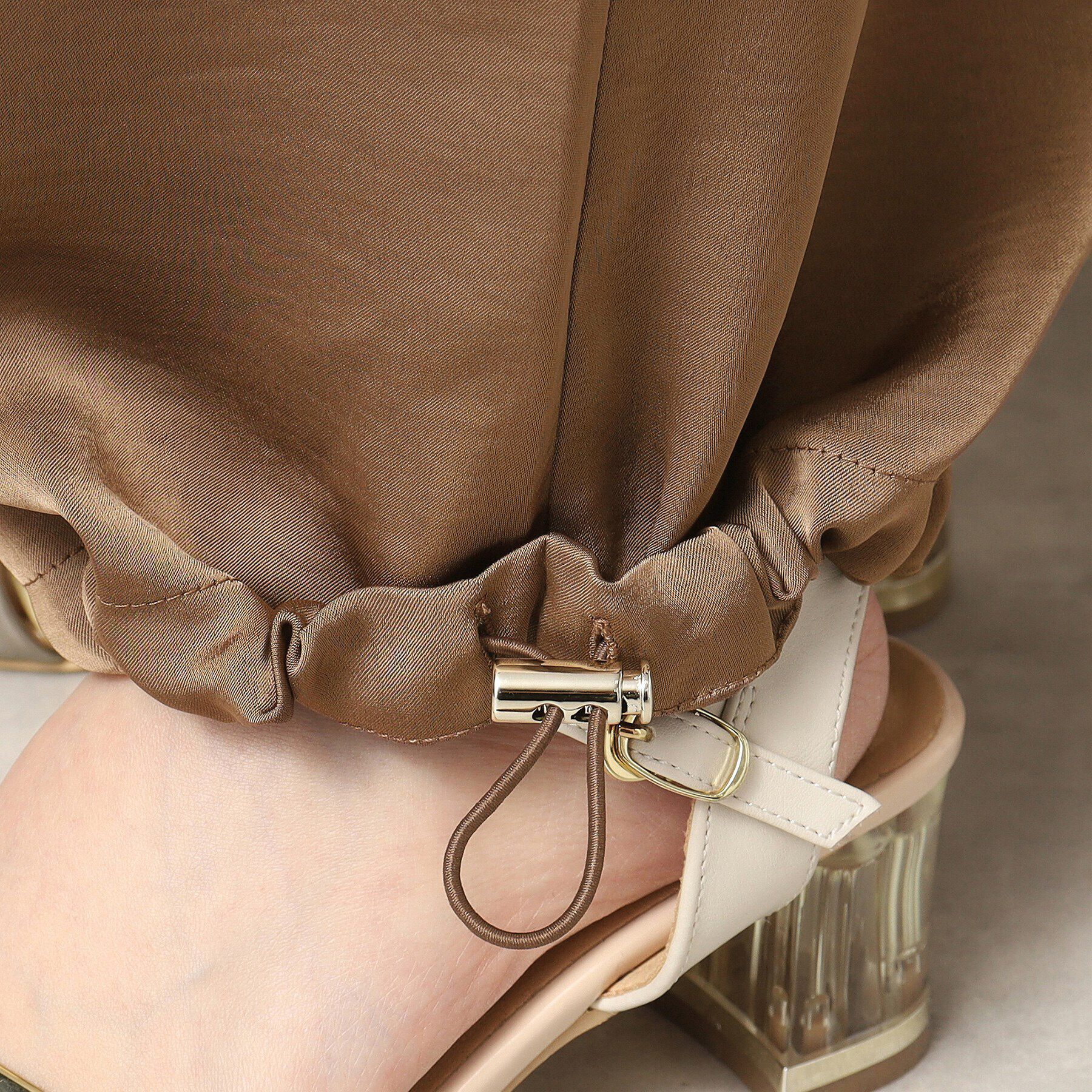 ITS&rsquo;DEMO「【ウエストゴム／手洗い可】サテンパンツ」|その他|