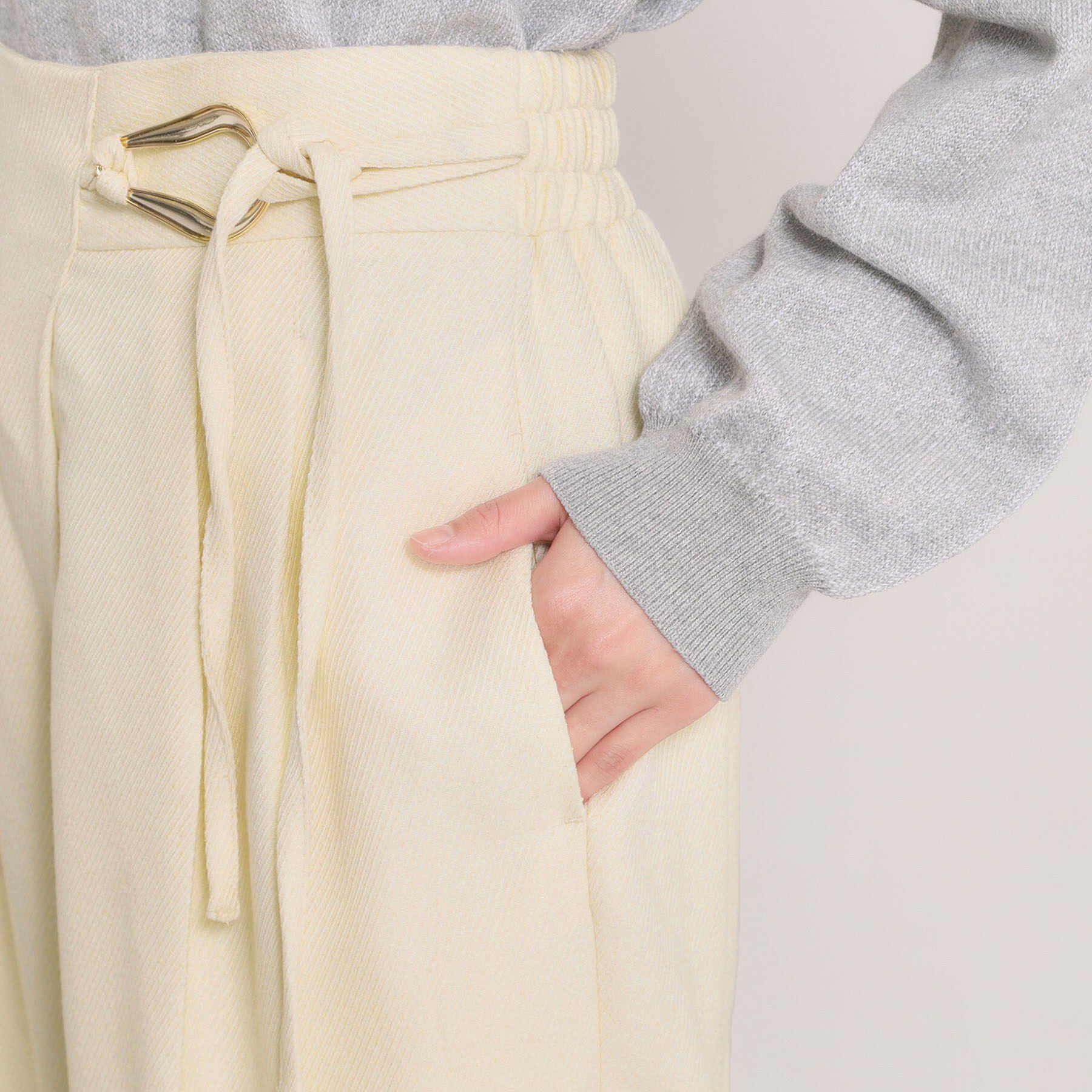 ITS&rsquo;DEMO「【手洗い可／ウエストゴム】ループベルトワイドパンツ」|その他|