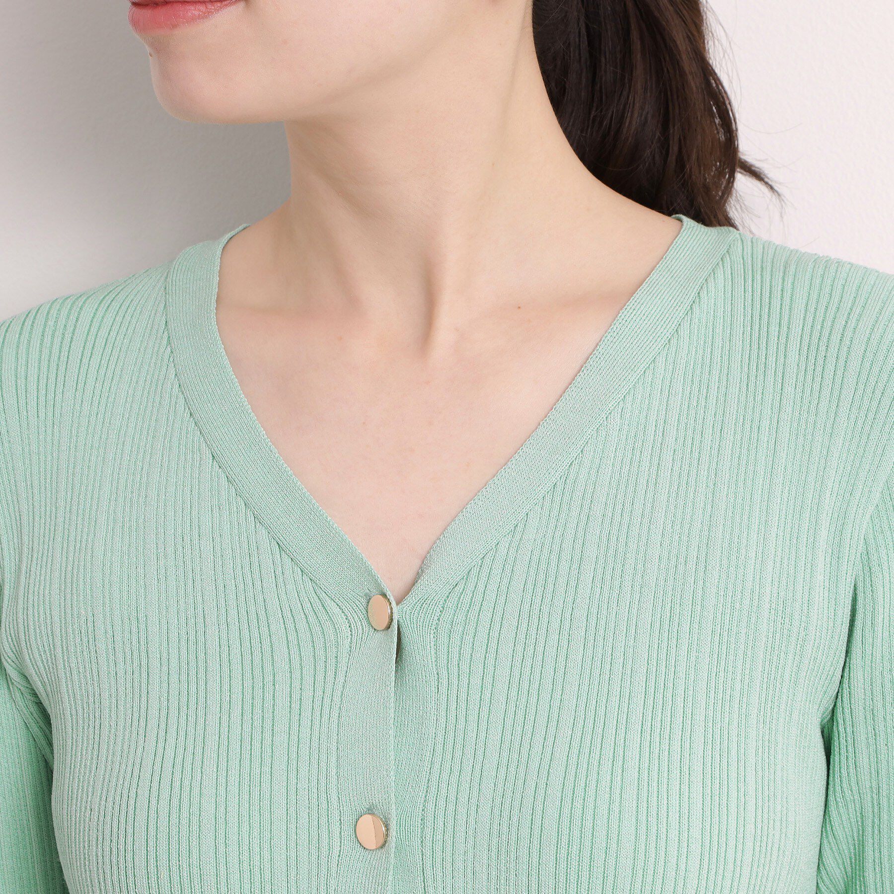 ITS&rsquo;DEMO「【手洗い可】前開きペプラムニット」|ニット・セーター|