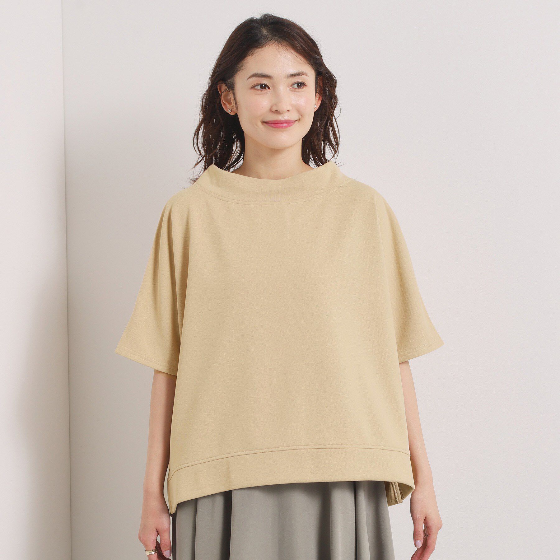 ITS&rsquo;DEMO「【洗濯機OK】ミニ裏毛ドルマントップス」|Tシャツ・カットソー|