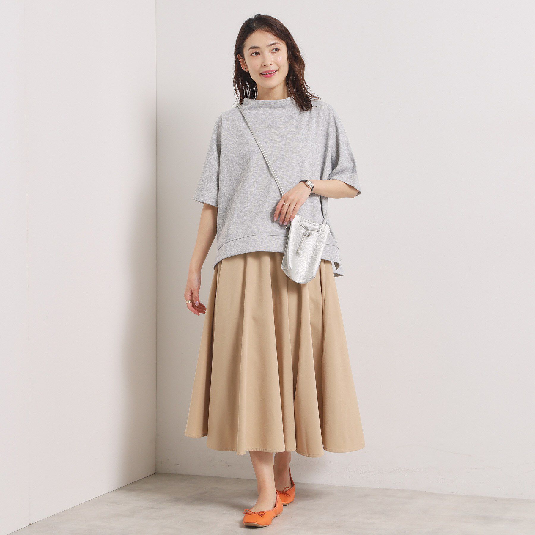 ITS&rsquo;DEMO「【洗濯機OK】ミニ裏毛ドルマントップス」|Tシャツ・カットソー|