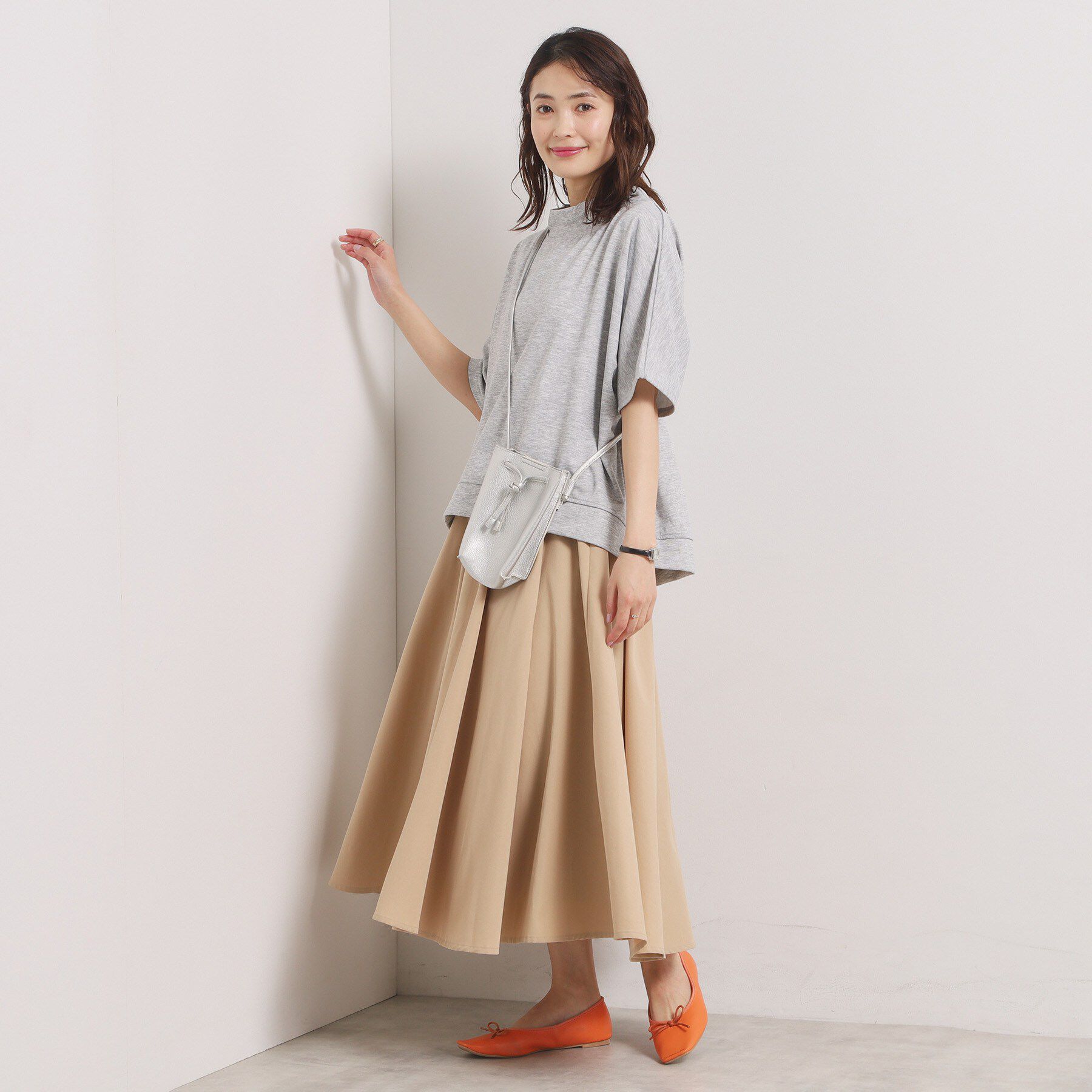 ITS&rsquo;DEMO「【洗濯機OK】ミニ裏毛ドルマントップス」|Tシャツ・カットソー|