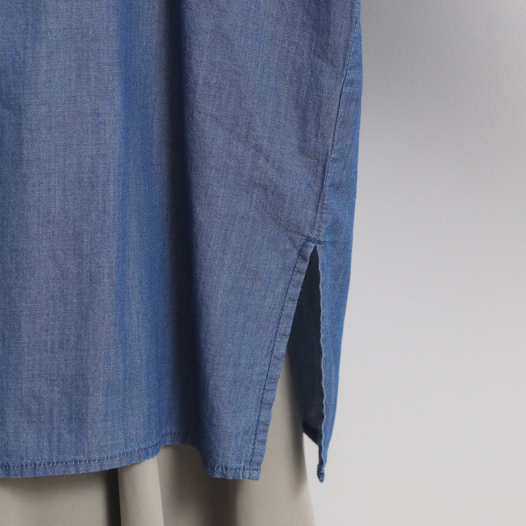 ITS&rsquo;DEMO「【洗濯機OK】シアーデニムシャツ」|シャツ・ブラウス|
