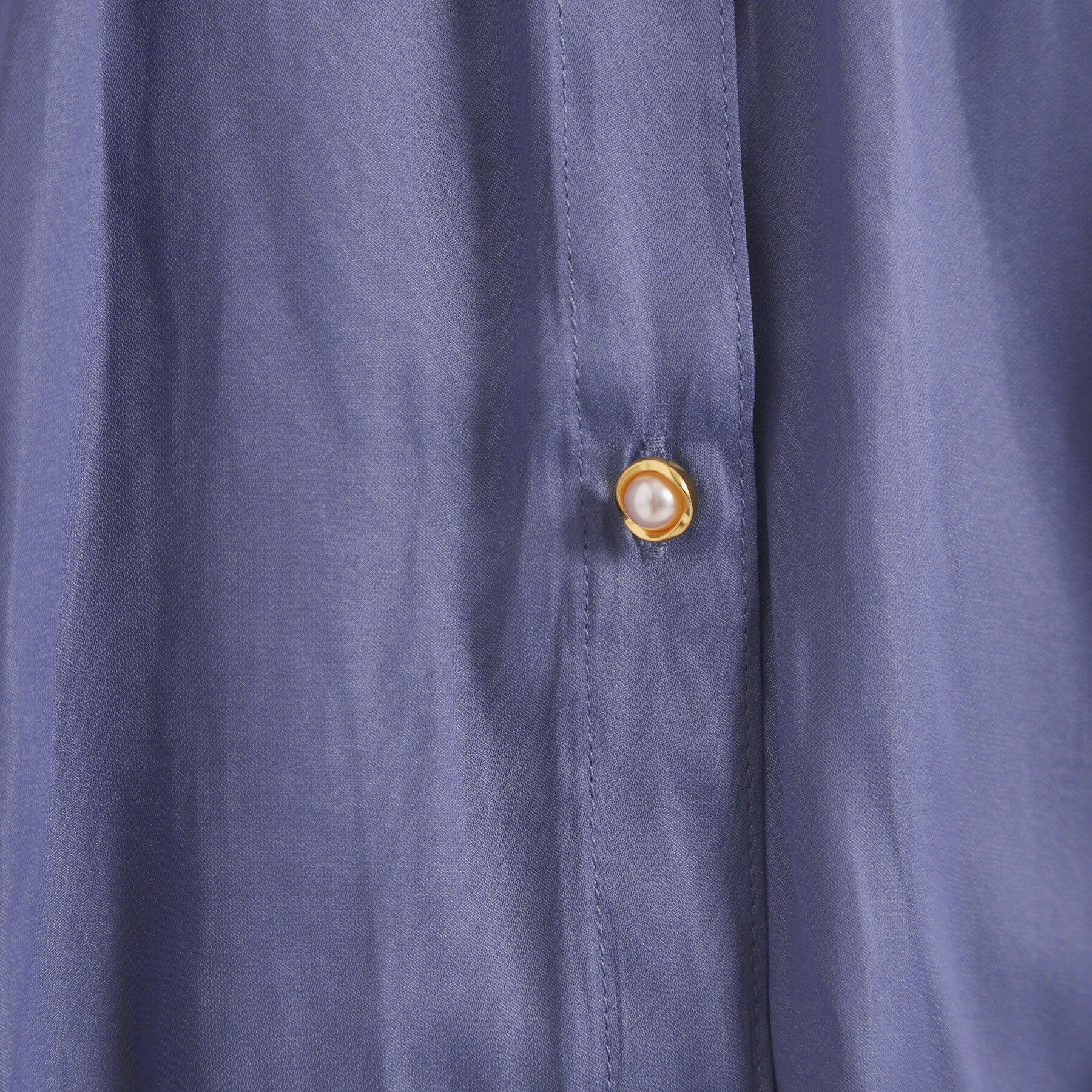 ITS&rsquo;DEMO「【手洗い可】サテン7分袖ブラウス」|シャツ・ブラウス|