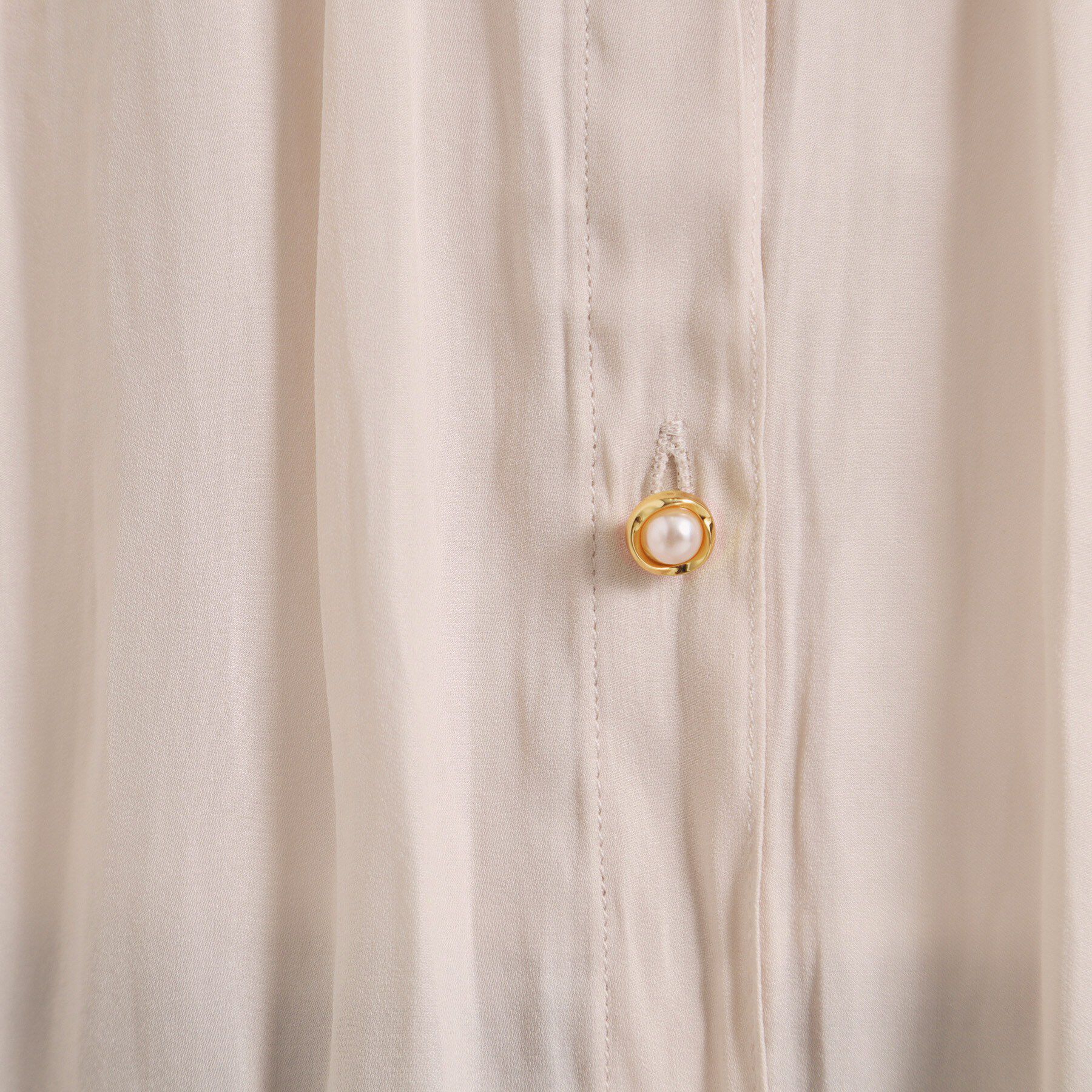 ITS&rsquo;DEMO「【手洗い可】サテン7分袖ブラウス」|シャツ・ブラウス|