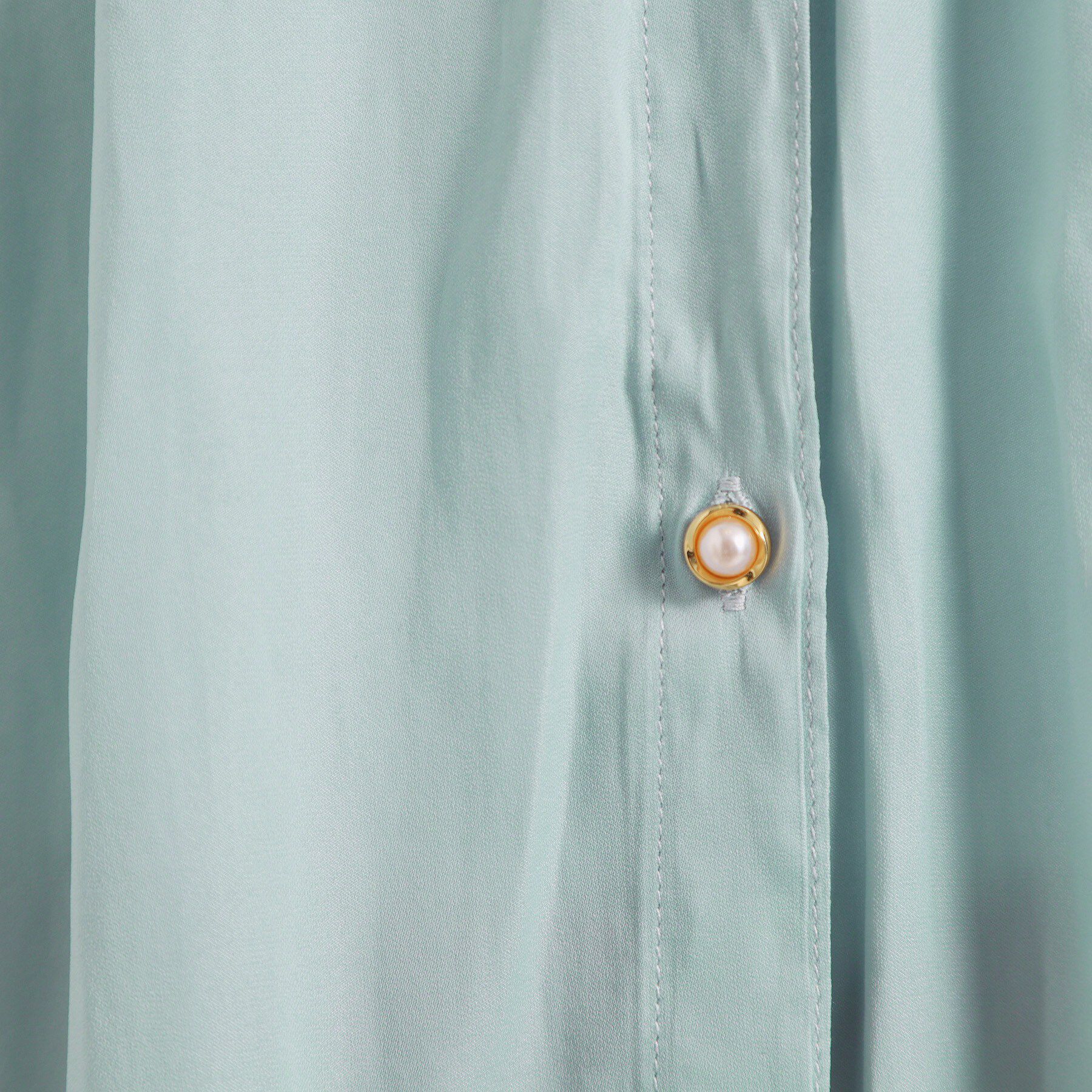 ITS&rsquo;DEMO「【手洗い可】サテン7分袖ブラウス」|シャツ・ブラウス|