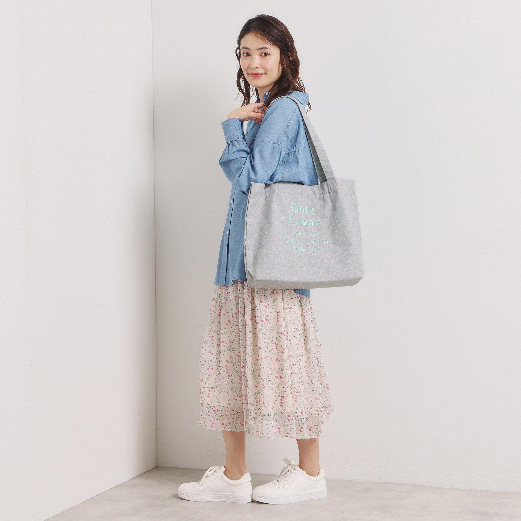 ITS&rsquo;DEMO「【A4対応】ロゴ刺繍トート」|トートバッグ|