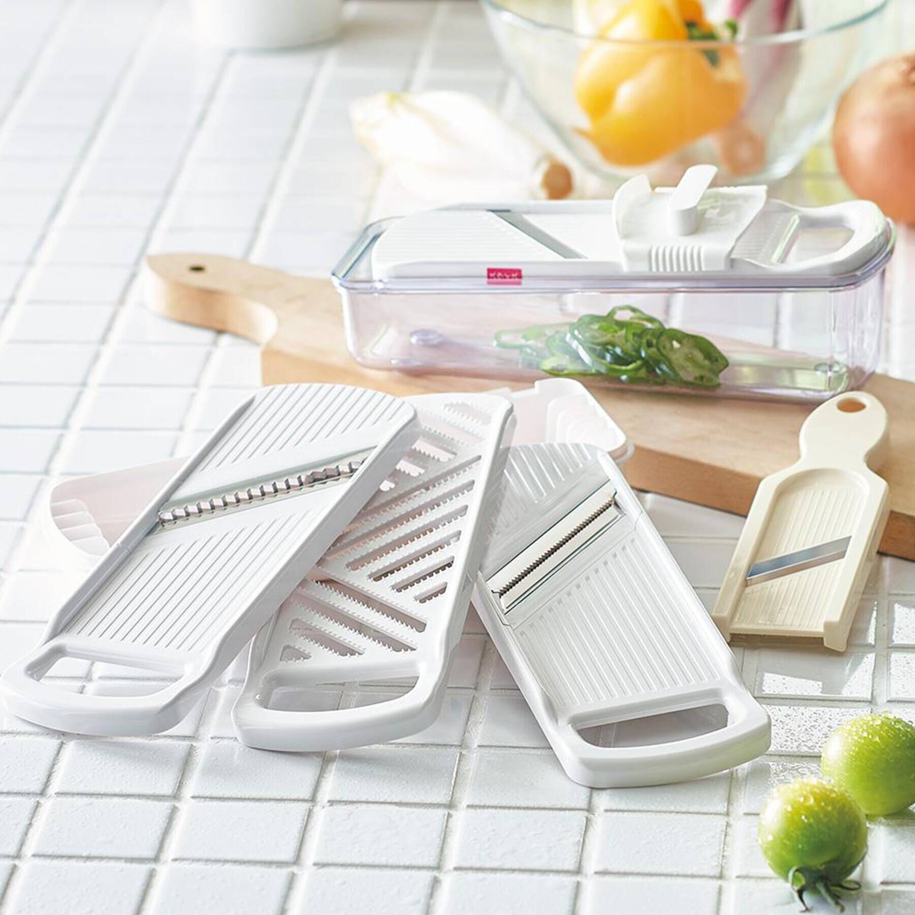 212 KITCHEN STORE「野菜工房2 キッチンスライサー8点セット」|食器・キッチングッズ|ホワイト(879)