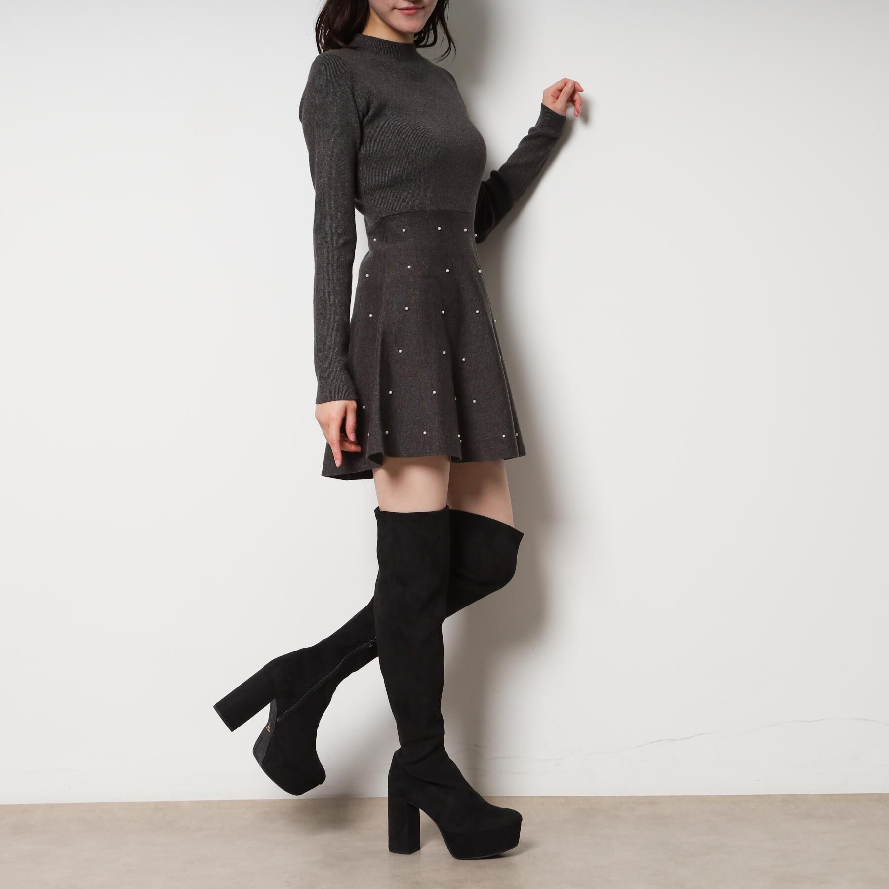 ESPERANZA「厚底ラク盛りニーハイブーツ」|ショートブーツ|