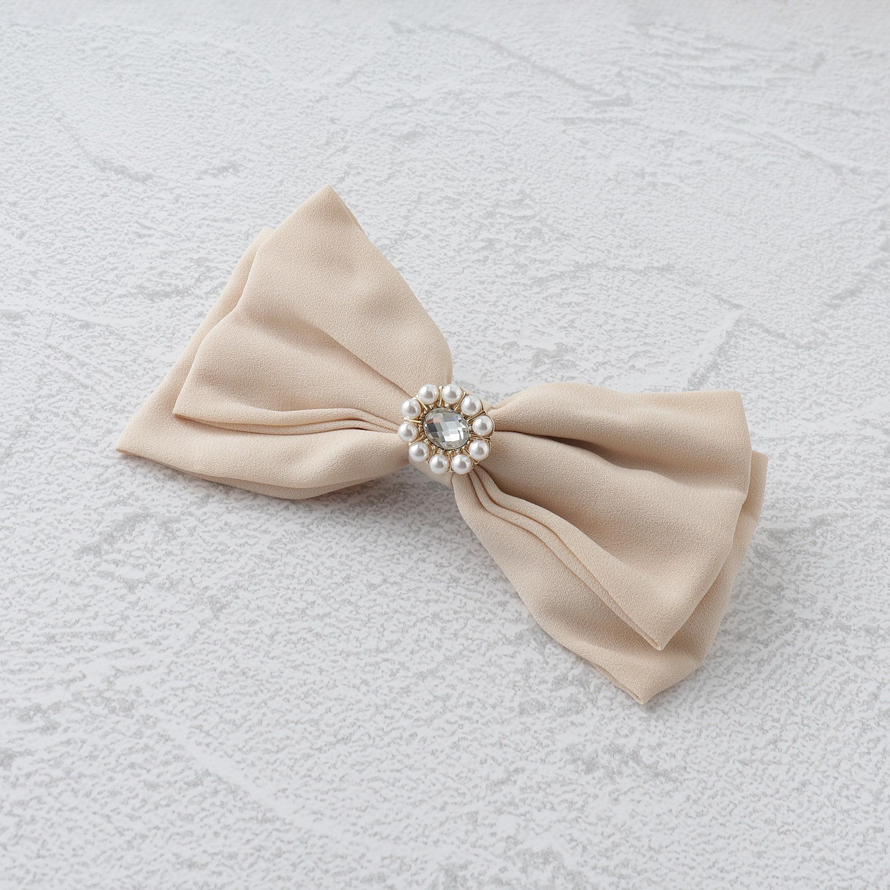 Grandedge「ビジュー付きリボンバレッタ」|その他|ﾍﾞｰｼﾞｭ(052)