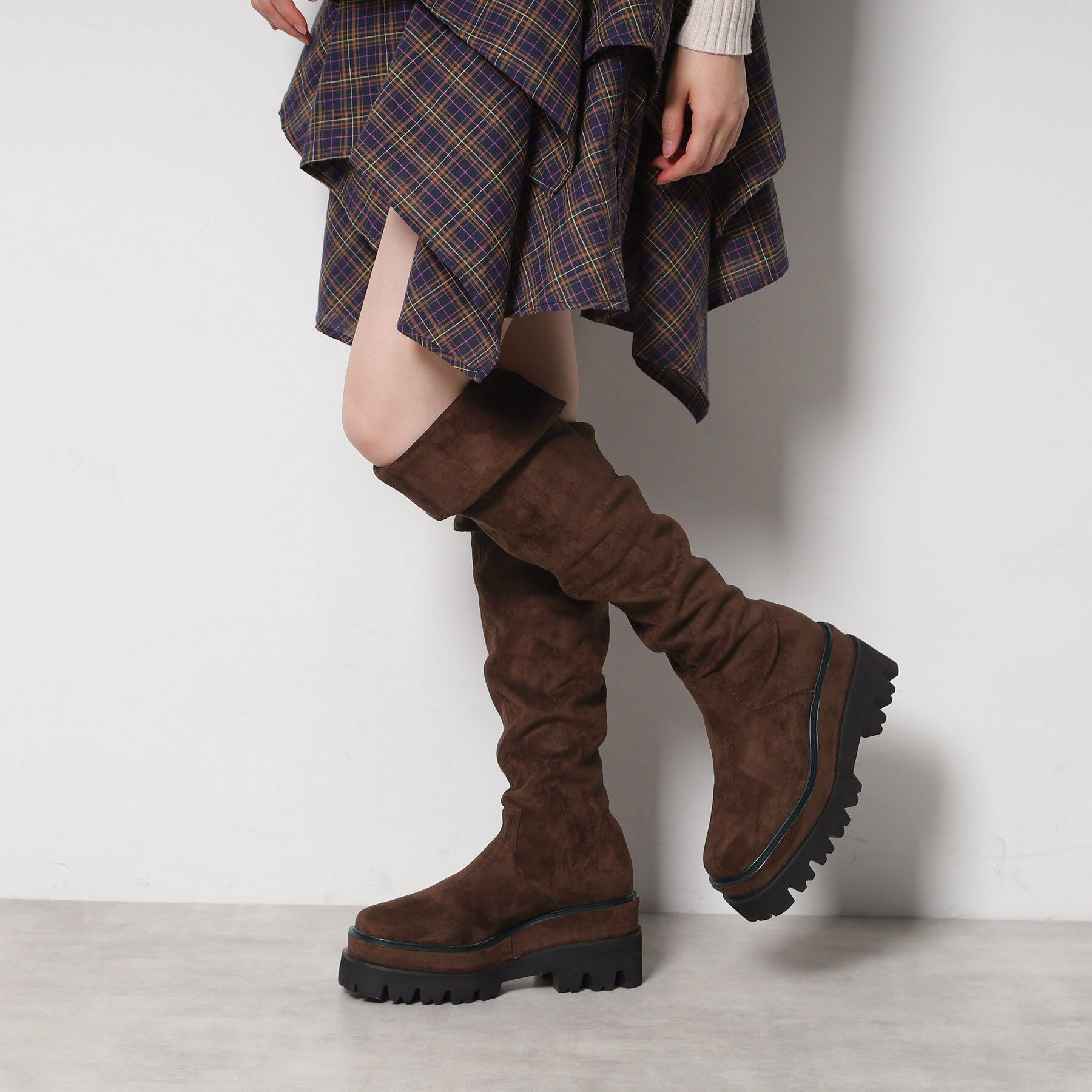 ESPERANZA「【EC先行販売】マルチWAYダブルトラックソールブーツ」|ショートブーツ|モカブラウン(142