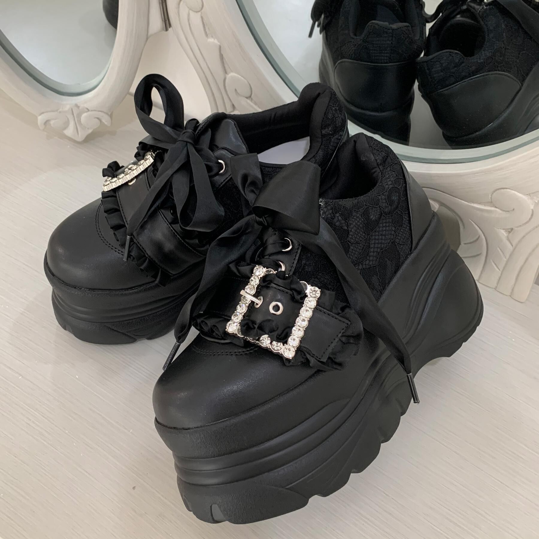 csT&P「夢見るシリーズキラキラ厚底スニーカー」|スニーカー|