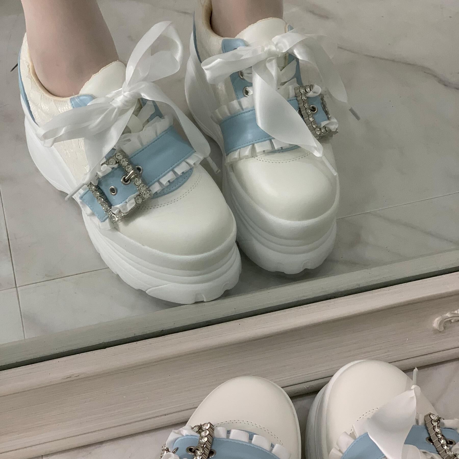 csT&P「夢見るシリーズキラキラ厚底スニーカー」|スニーカー|