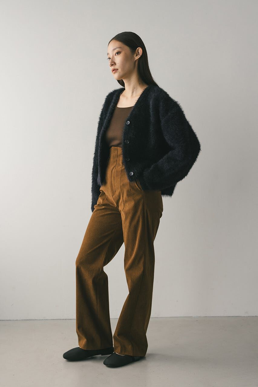 STYLEMIXER「ダブルクロスシャギーニットカーデ」|カーディガン|