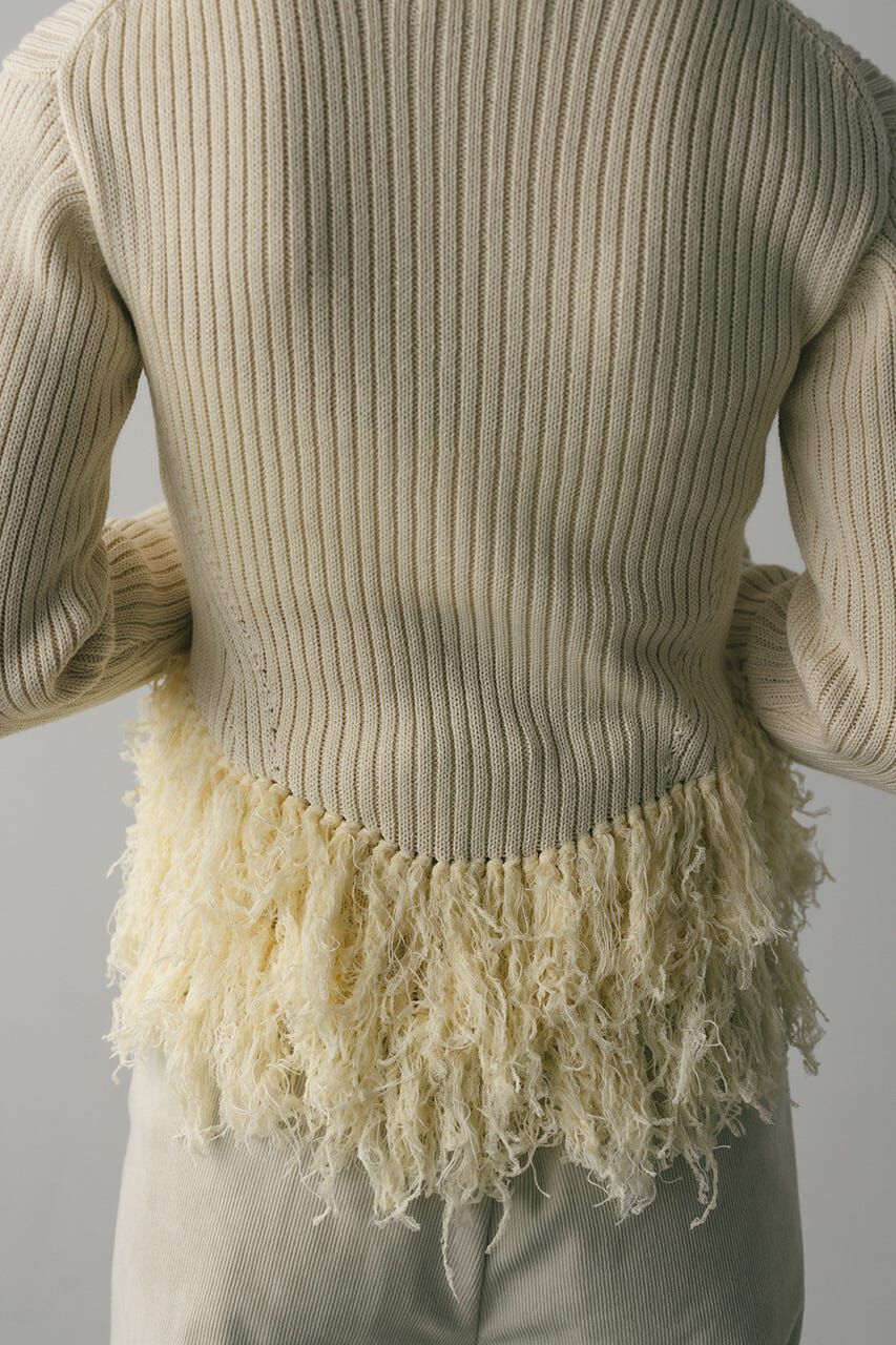 STYLEMIXER「チュールフリンジペプラムニット」|ニット・セーター|