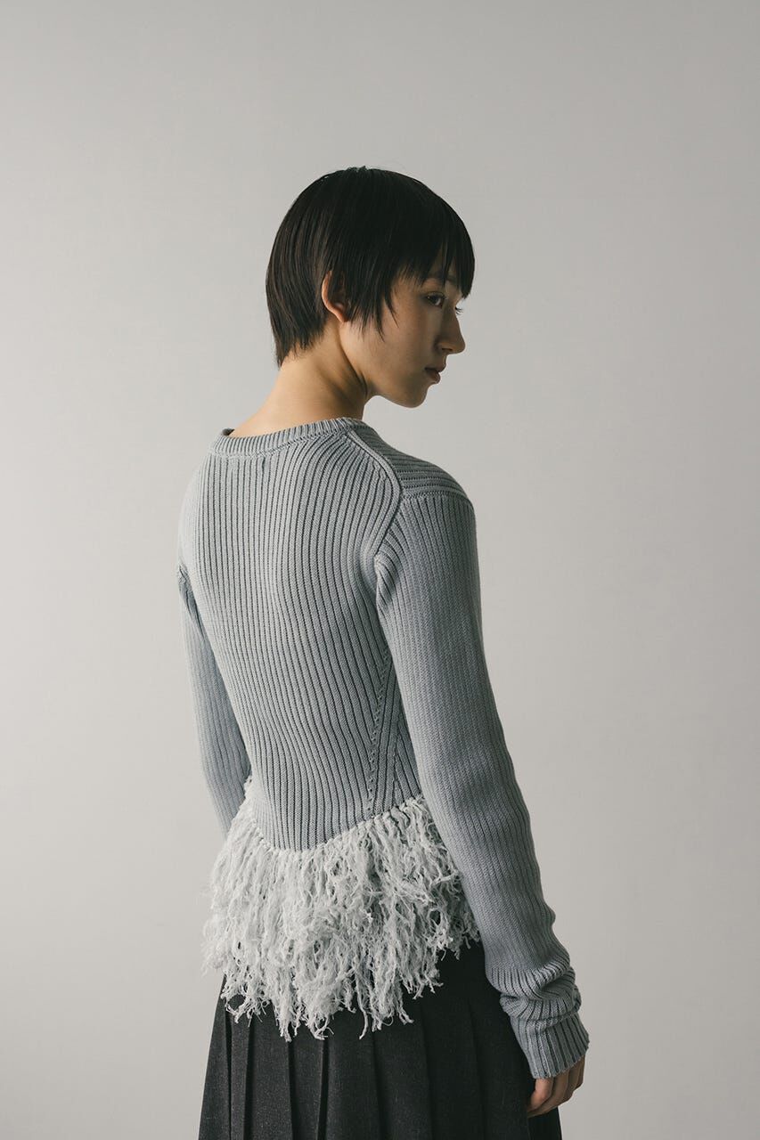 STYLEMIXER「チュールフリンジペプラムニット」|ニット・セーター|