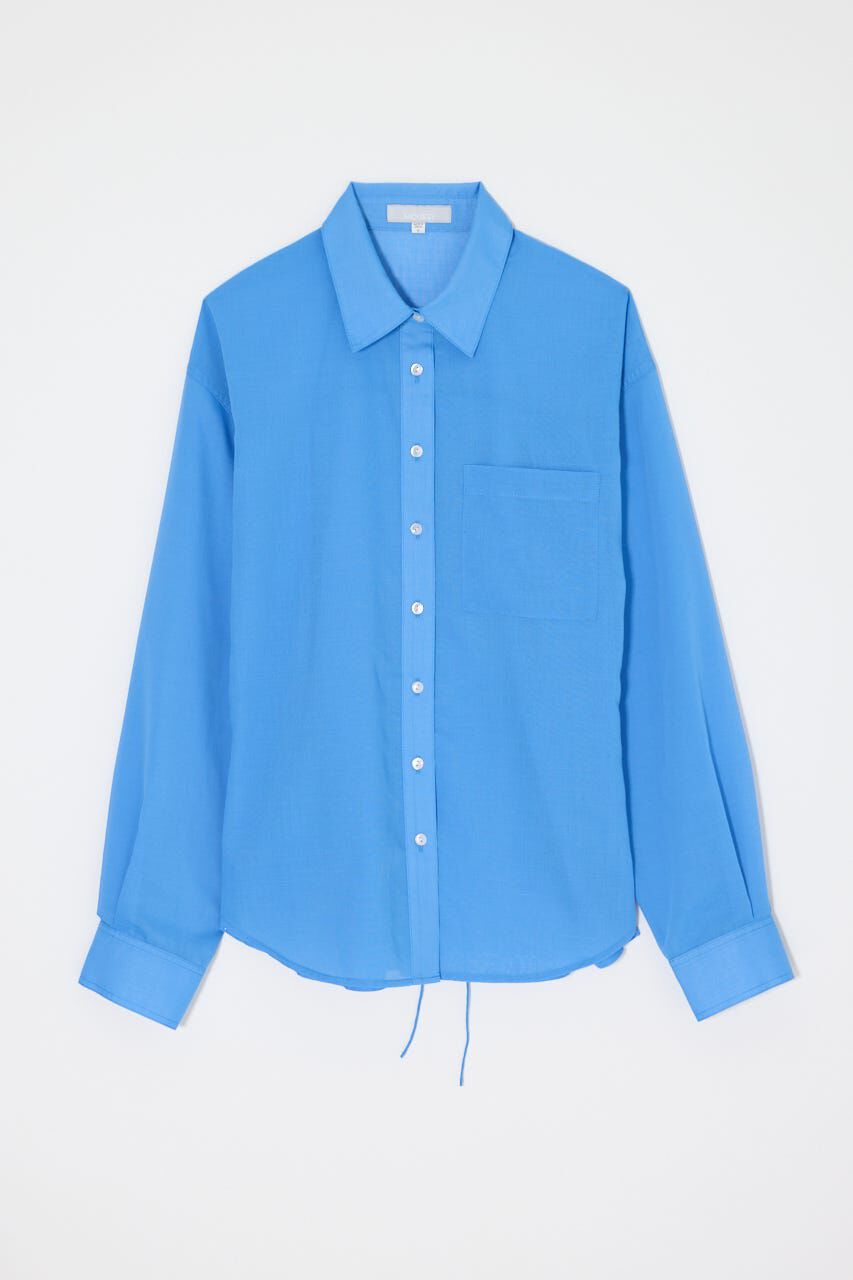 MOUSSY「FADE CHECK SHEER OVER シャツ」|シャツ・ブラウス|SAX