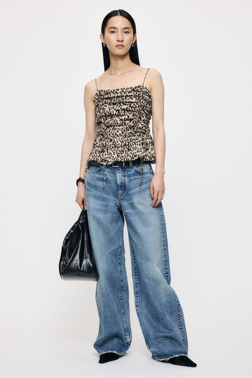 MOUSSY「MIDRISE CURVED WIDE ストレート」|デニム|