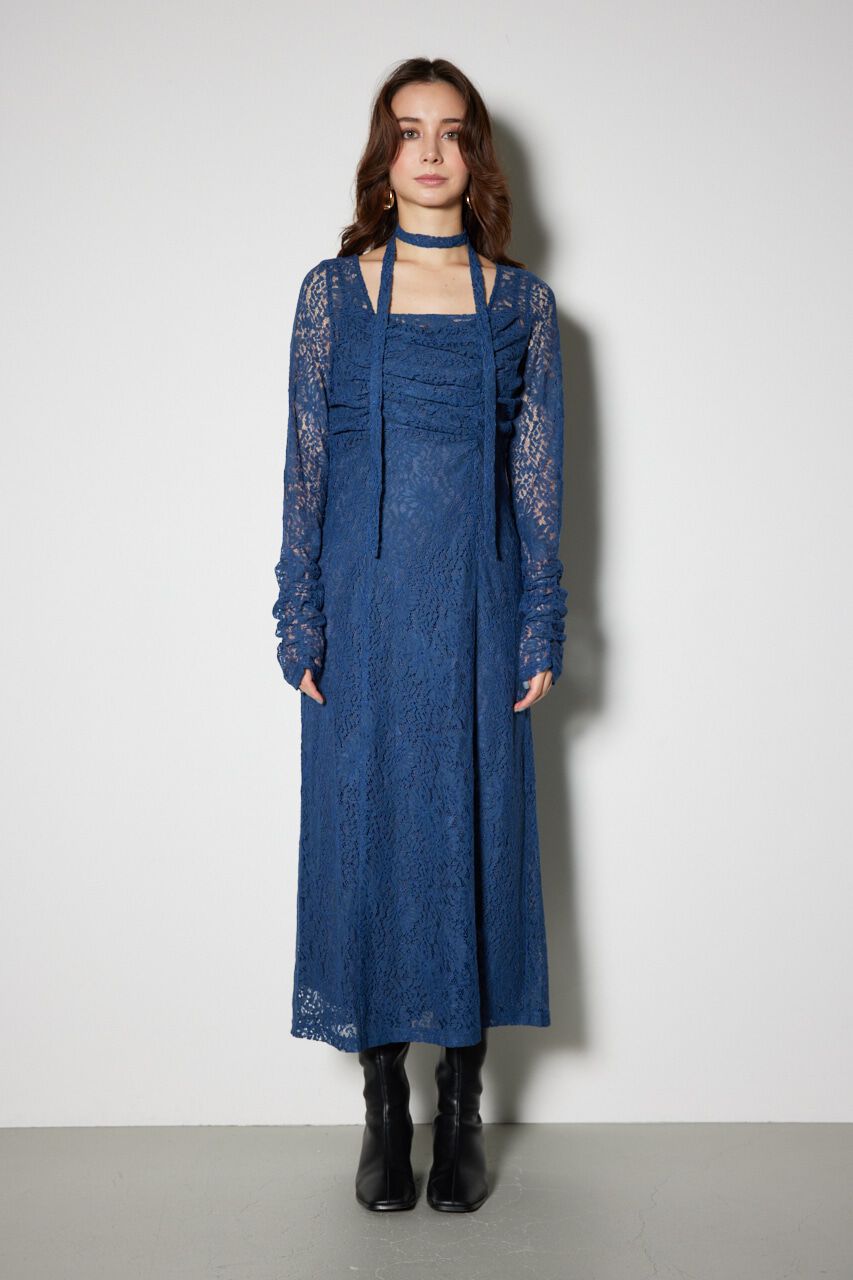 rienda「チョーカー付Iラインレースワンピース」|ワンピース|