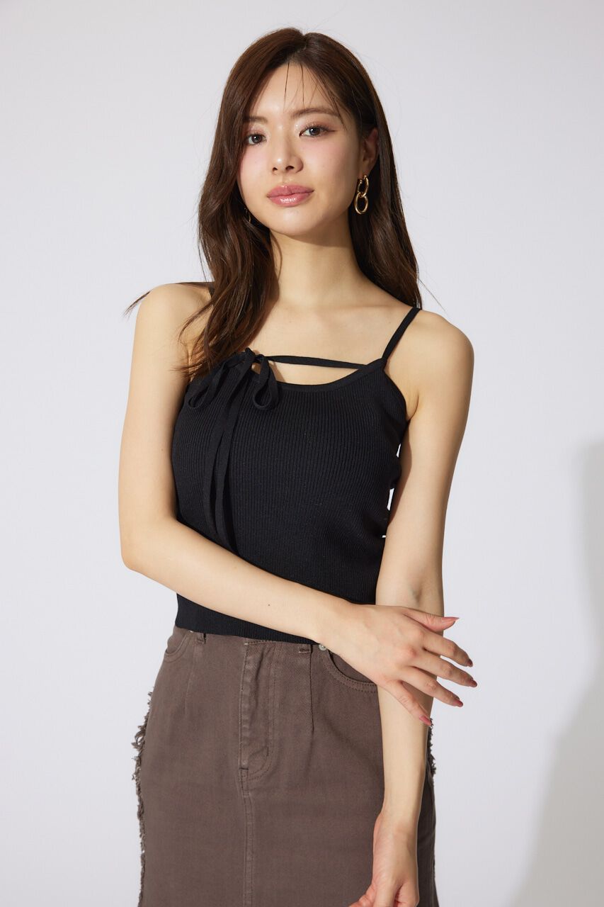 rienda「リボンデティールキャミセットカーディガン」|キャミソール|