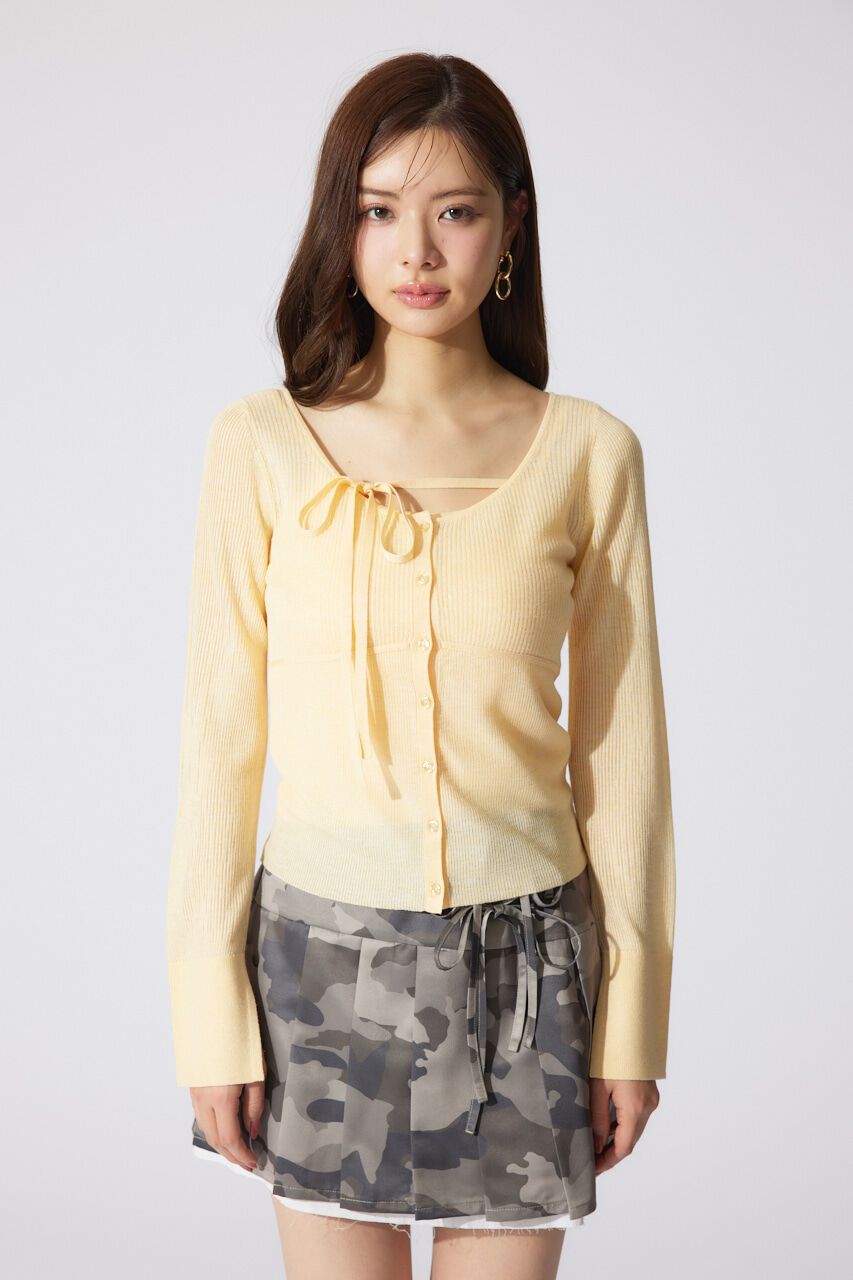 rienda「リボンデティールキャミセットカーディガン」|キャミソール|