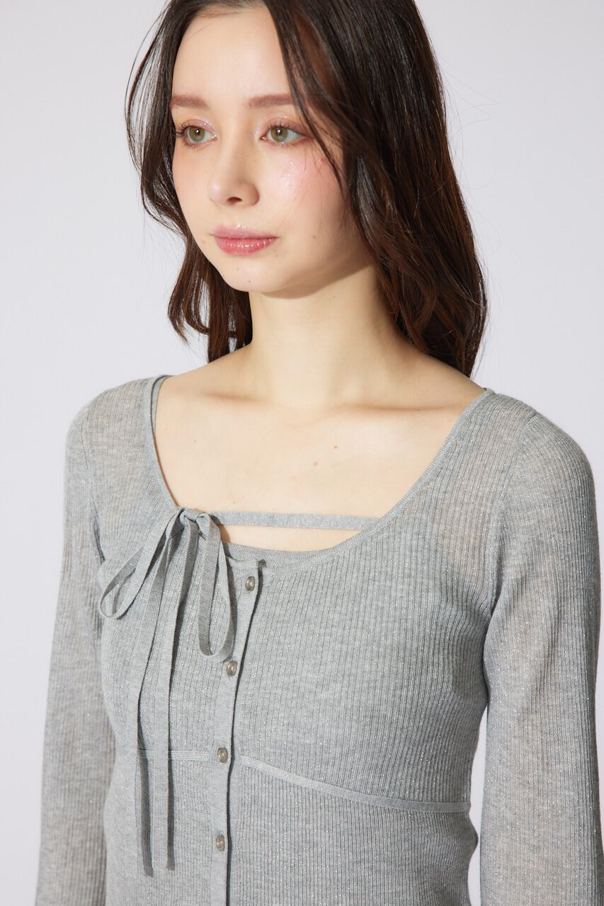 rienda「リボンデティールキャミセットカーディガン」|キャミソール|