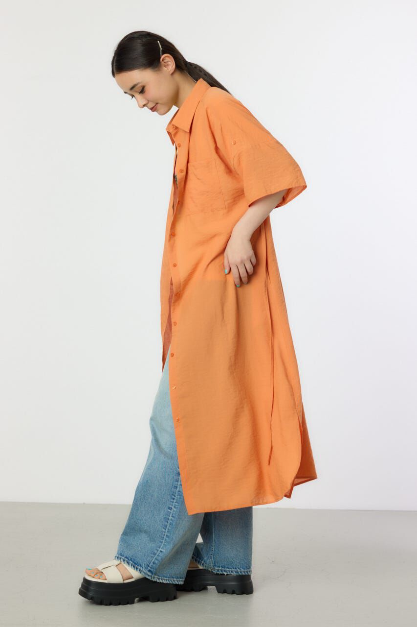 RODEO CROWNS「エアリータッチシャツワンピース」|ワンピース|