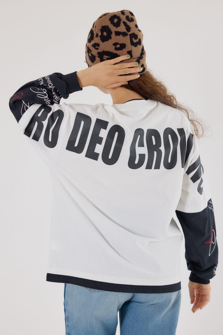 RODEO CROWNS「オーバーロゴレイヤードロングスリーブTシャツ」|Tシャツ・カットソー|