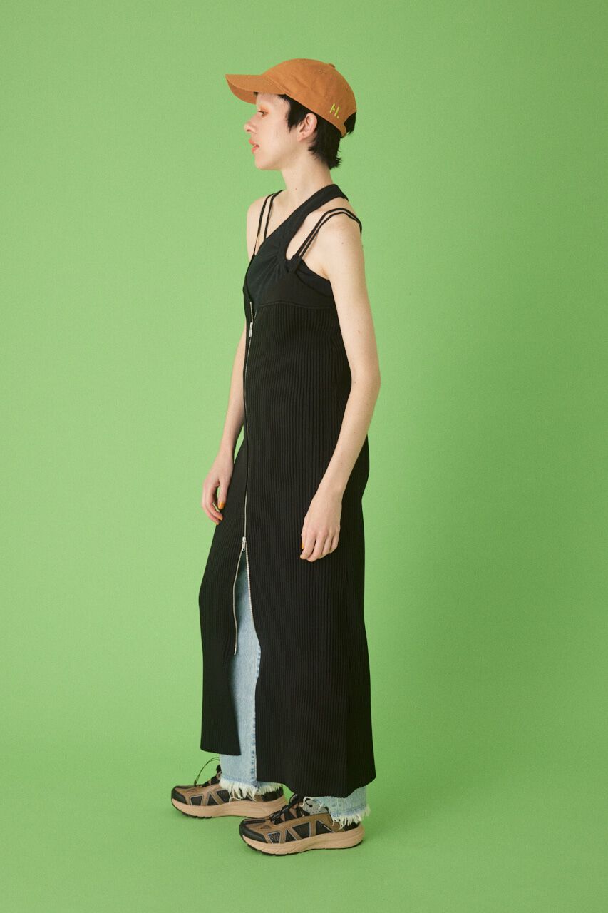 HeRIN.CYE「Zip knit dress」|ワンピース|