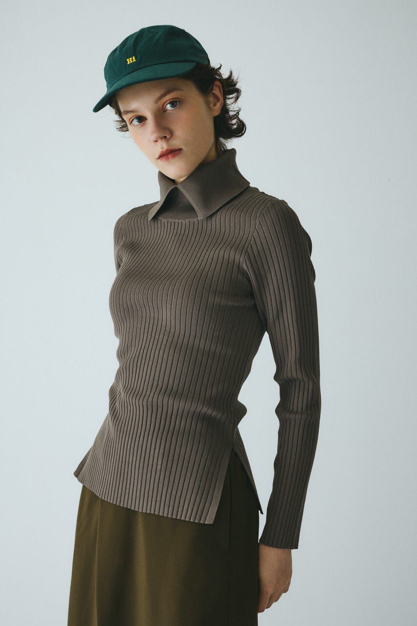 HeRIN.CYE「Stand collar knit top」|ニット・セーター|