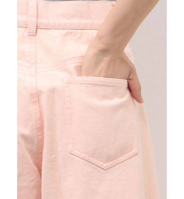 CALNAMUR「ワイドシルエットカラーパンツ」|デニム|