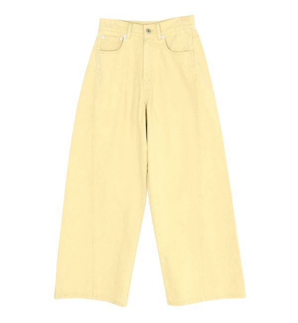 CALNAMUR「ワイドシルエットカラーパンツ」|デニム|