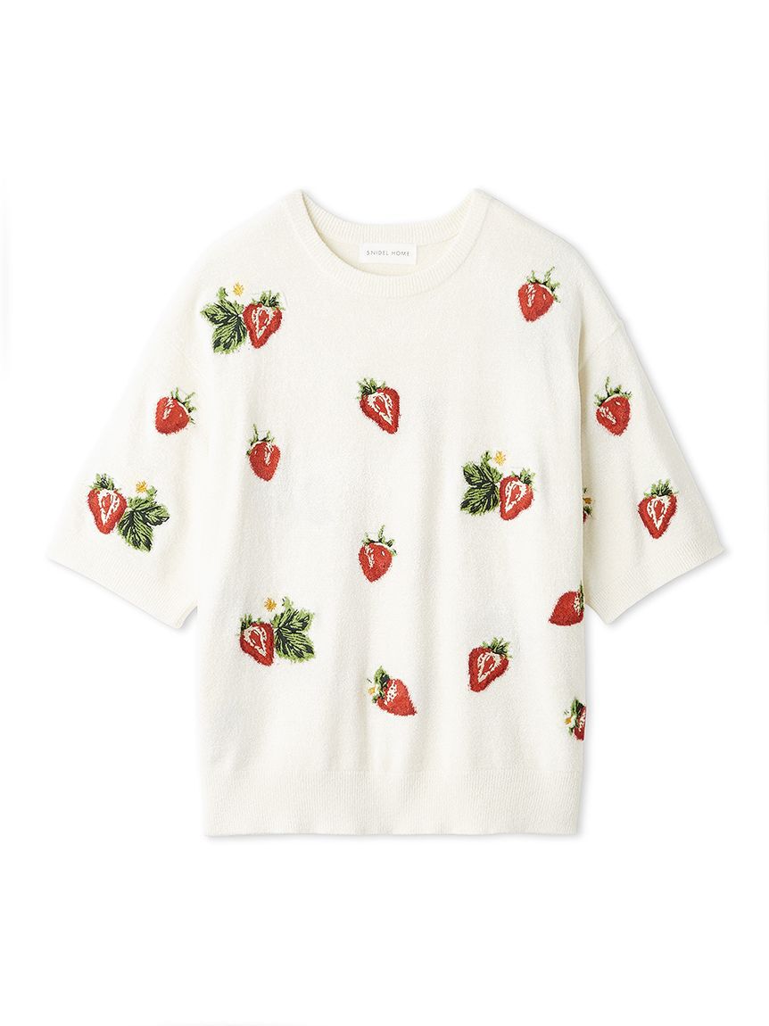 SNIDEL HOME「ストロベリーニットプルオーバー」|ルームウェア|